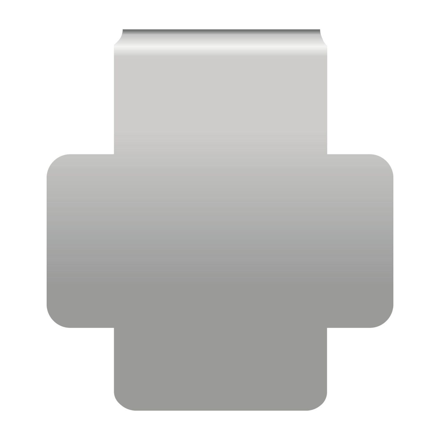 ROMINOX® Mehrweg-Büroklammer Shape Clip Variante H, idealer Mailingartikel für Dokumente, bis zu 18 Seiten Klemmkraft