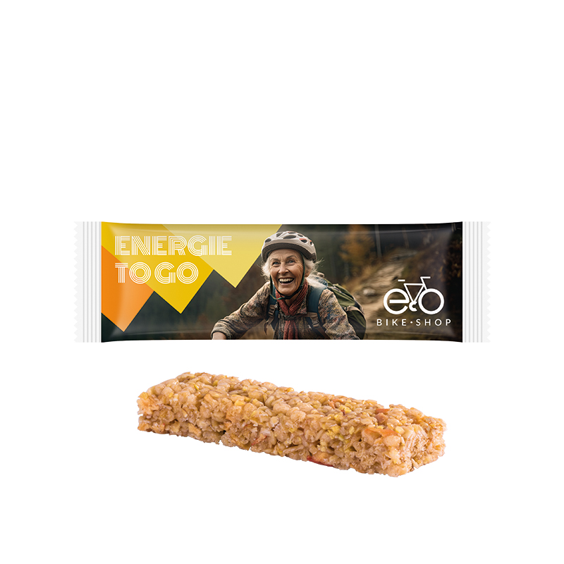 Müsliriegel Multikorn Apfel, Folie weiß Müsliriegel Multikorn Apfel, Folie weiß