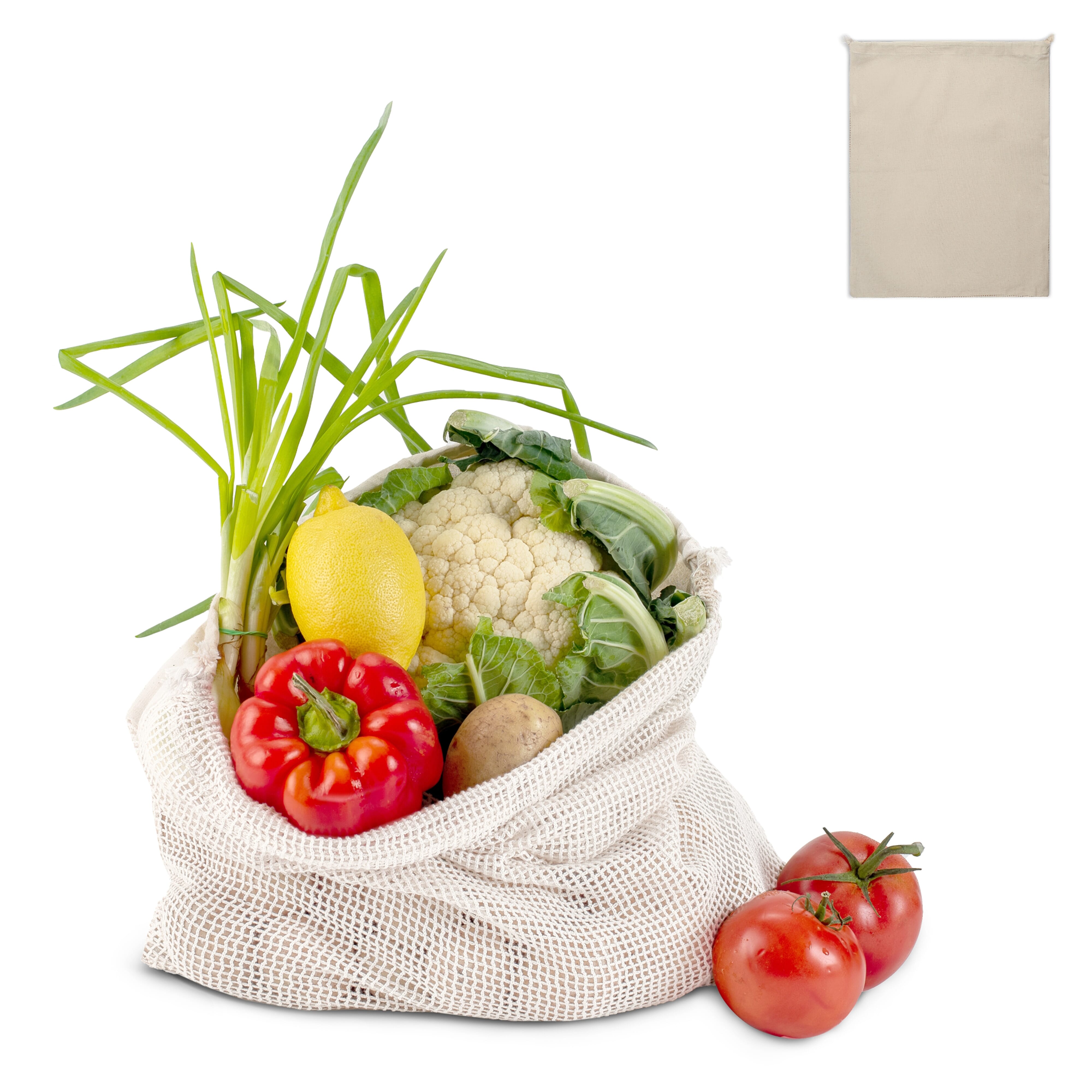 Wiederverwendbare Lebensmitteltasche OEKO-TEX® Baumwolle 40 x 45cm