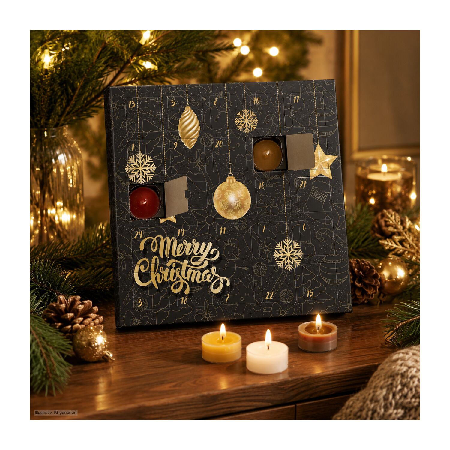 ROMOSCENT® Duftkerzen Adventskalender Merry Christmas