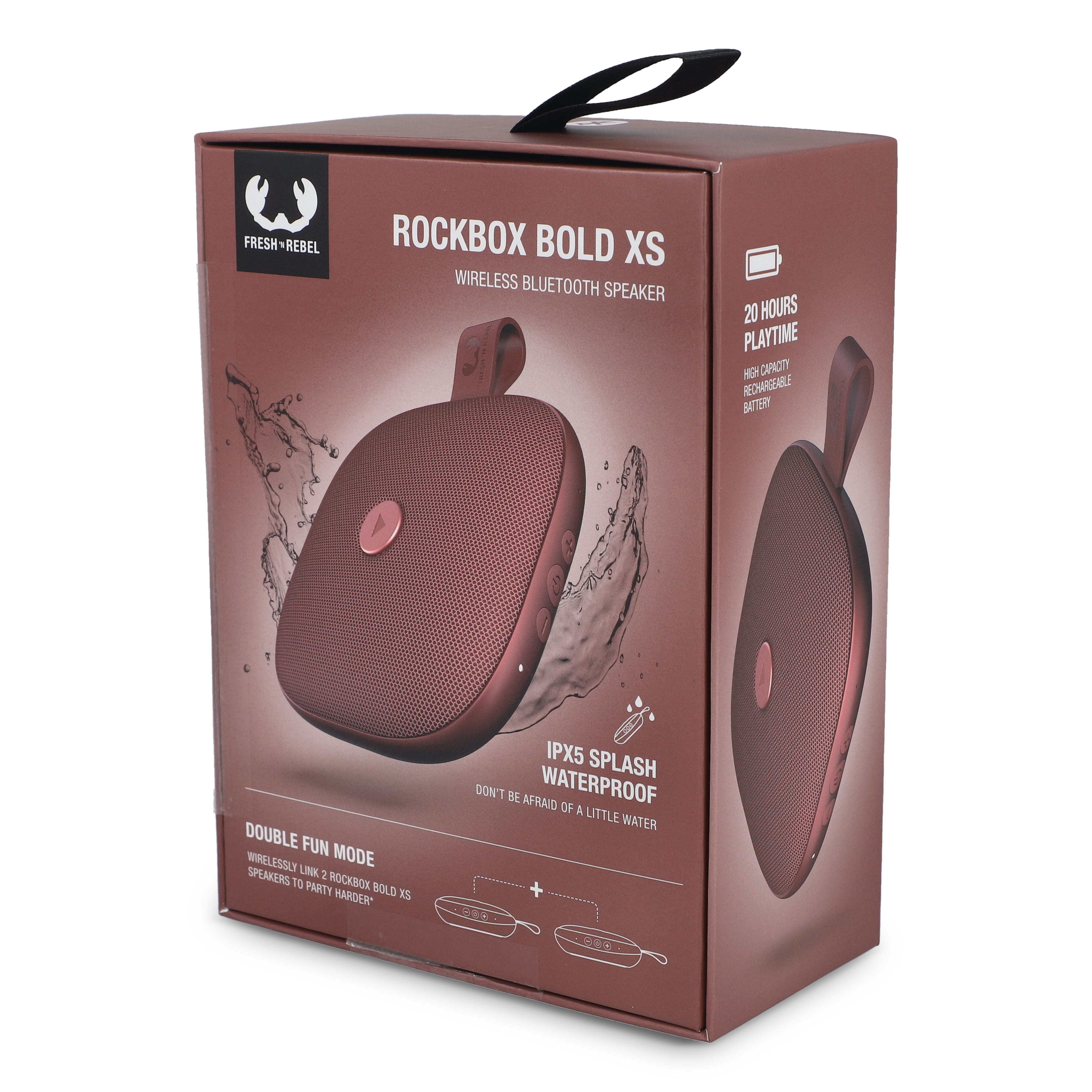 Fresh 'n Rebel Rockbox Bold Xs splashproof TWS speaker 4W