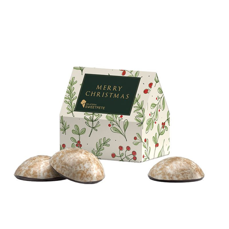 Lebkuchen Haus, WEISS 4er Lebkuchen Mini Lebkuchen Haus, WEISS 4er Lebkuchen Mini