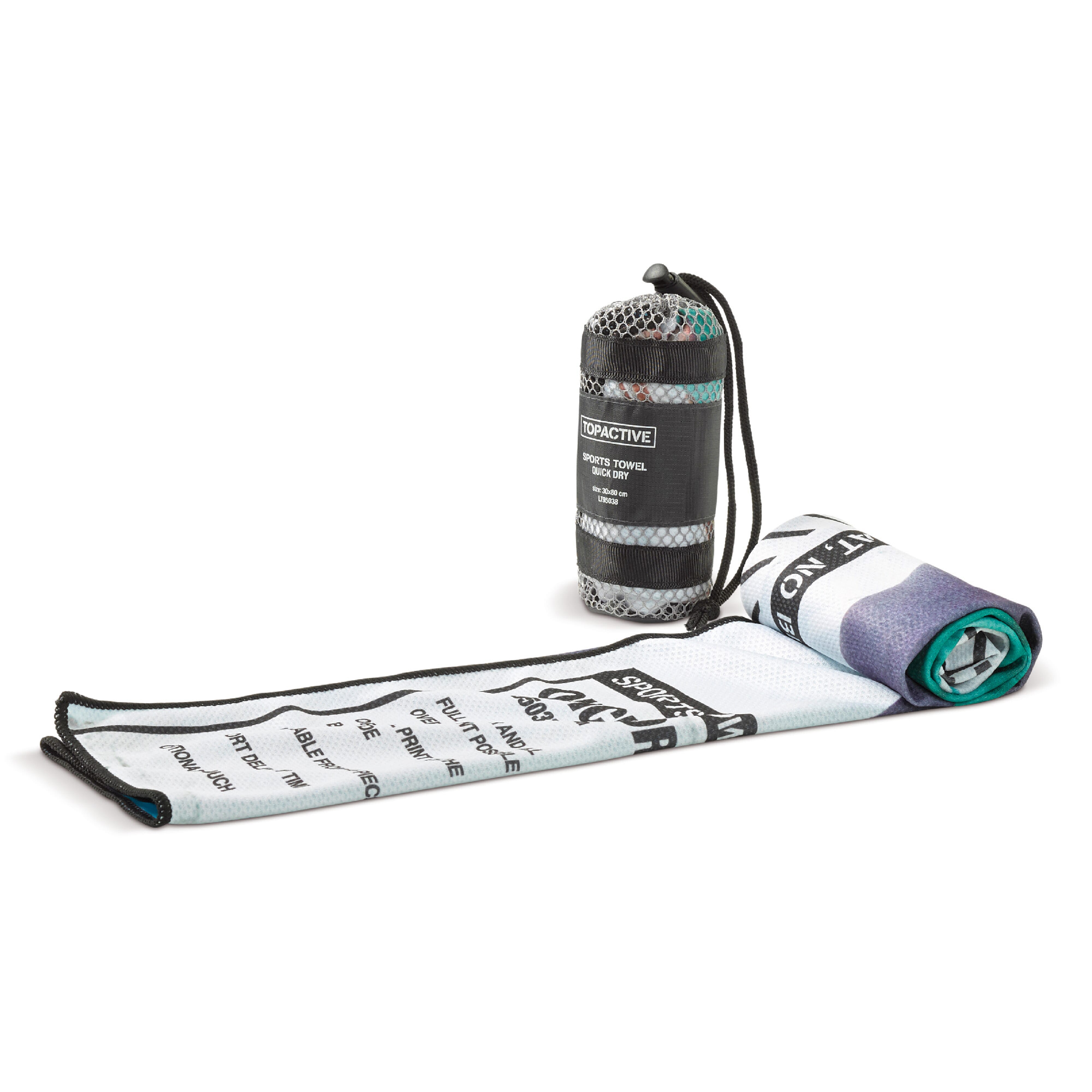 Fitnesshandtuch 300 x 800mm mit Beutel