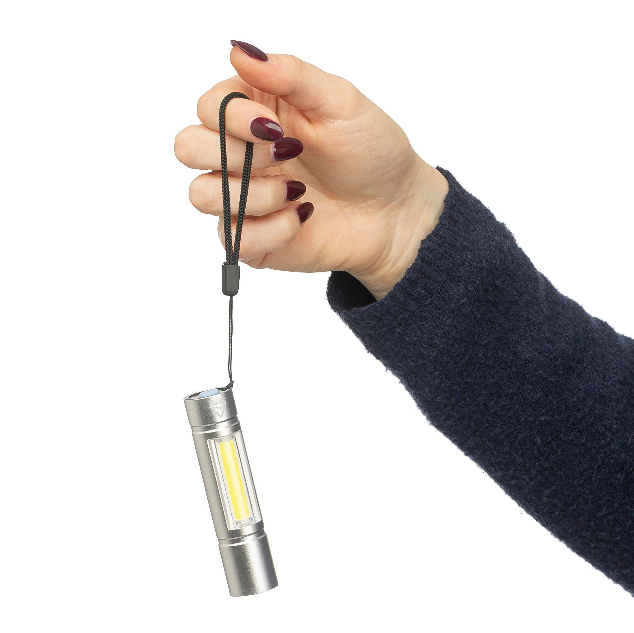 Taschenlampe aus recyceltem Aluminium COB Sami