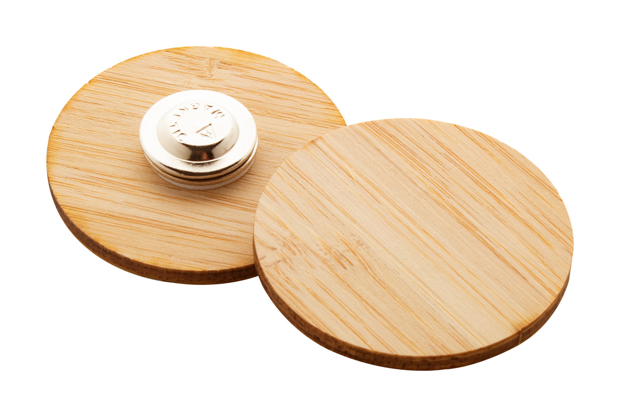 Bambus-Anstecker BooBadge Bambus-Anstecker BooBadge