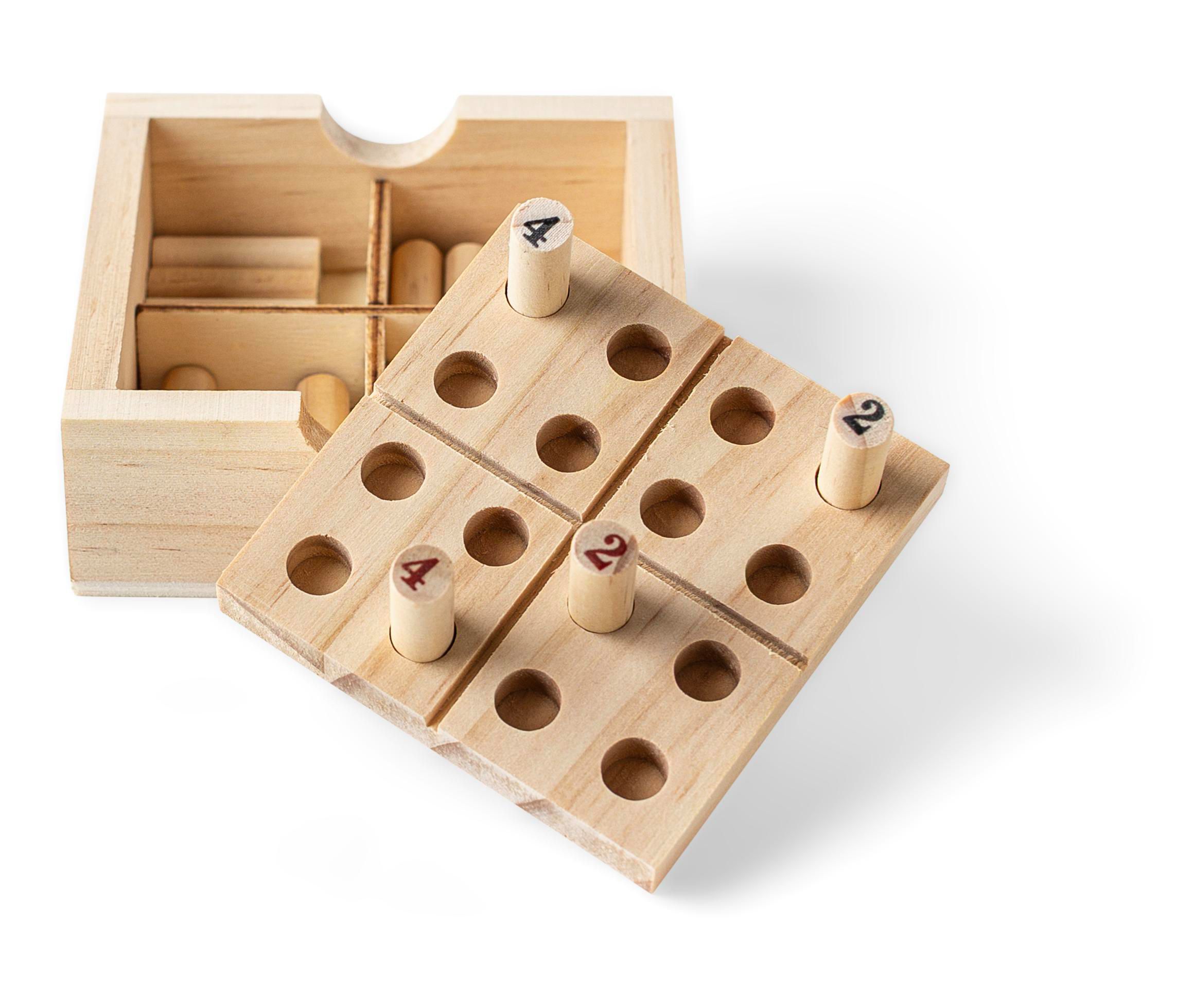 Mini-Sudoku-Set aus Kiefernholz Kenza