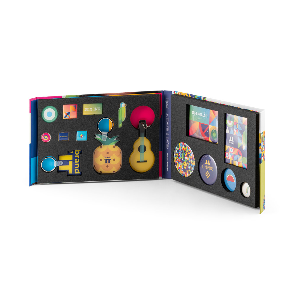 PIN & DOMING SHOWCASE Mustermappe 2 in 1 Pin und Doming