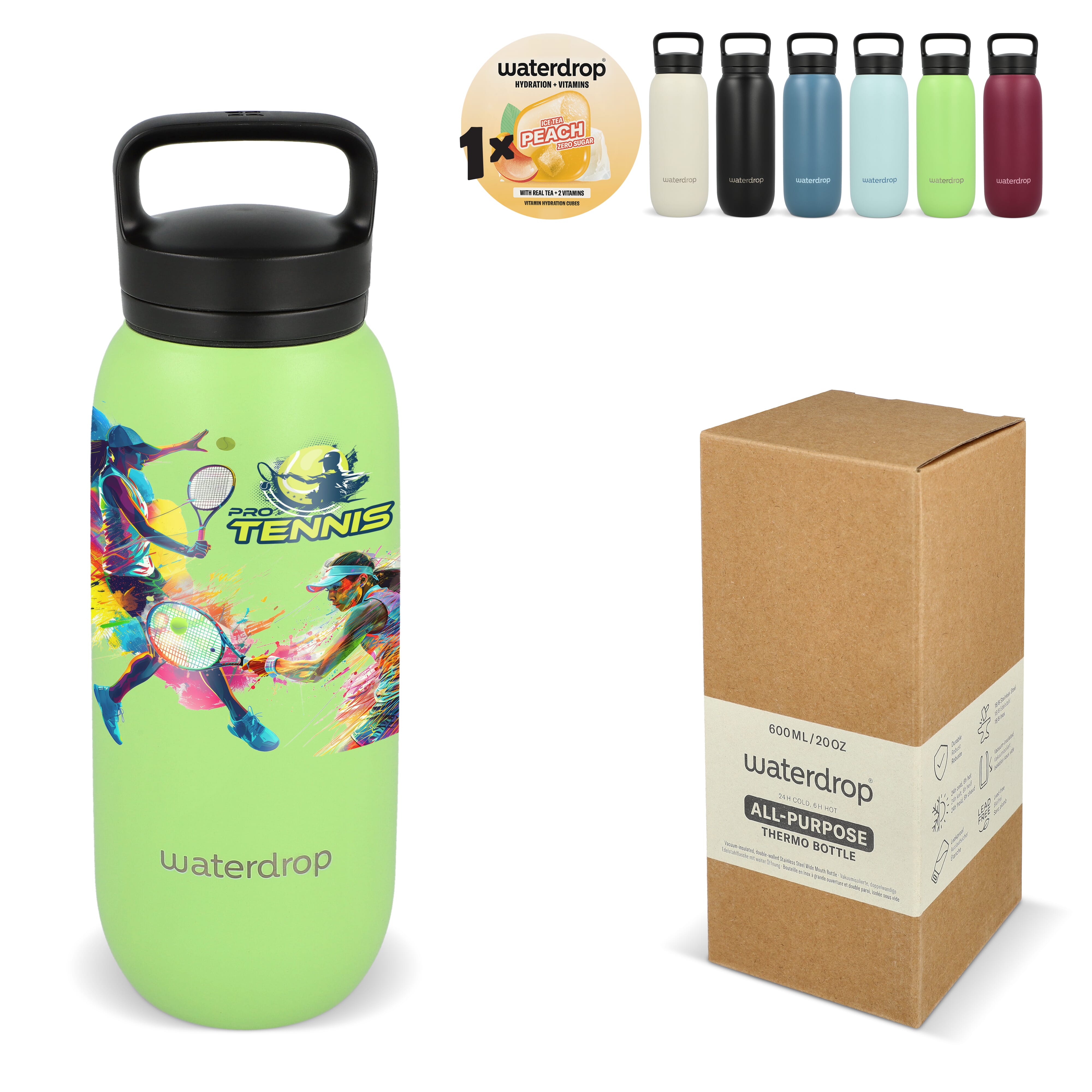 Waterdrop Allround-Thermoflasche mit Trinkaufsatz 600 ml