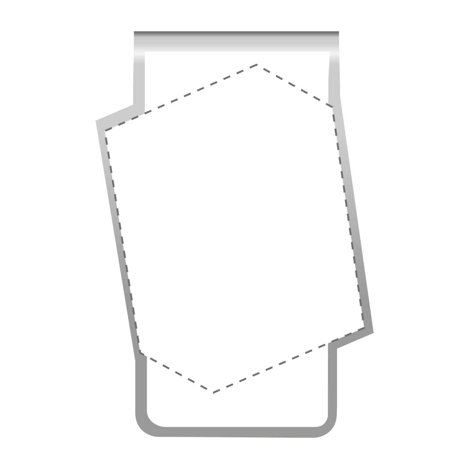 ROMINOX® Mehrweg-Büroklammer Shape Clip Variante D, idealer Mailingartikel für Dokumente, bis zu 18 Seiten Klemmkraft