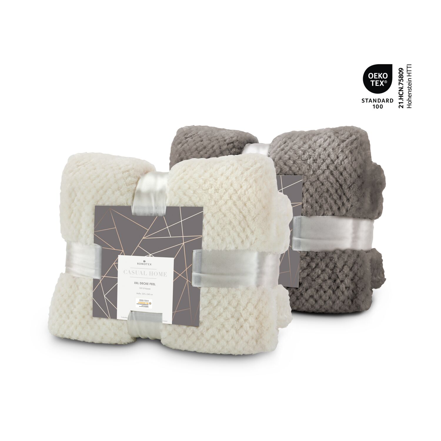 XXL Decke Feel beige - 220 x 240 cm, 275 g / m²