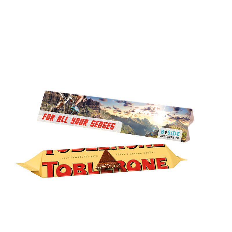 Werbedreieck Long, Toblerone Riegel 35 g Werbedreieck Long, Toblerone Riegel 35 g