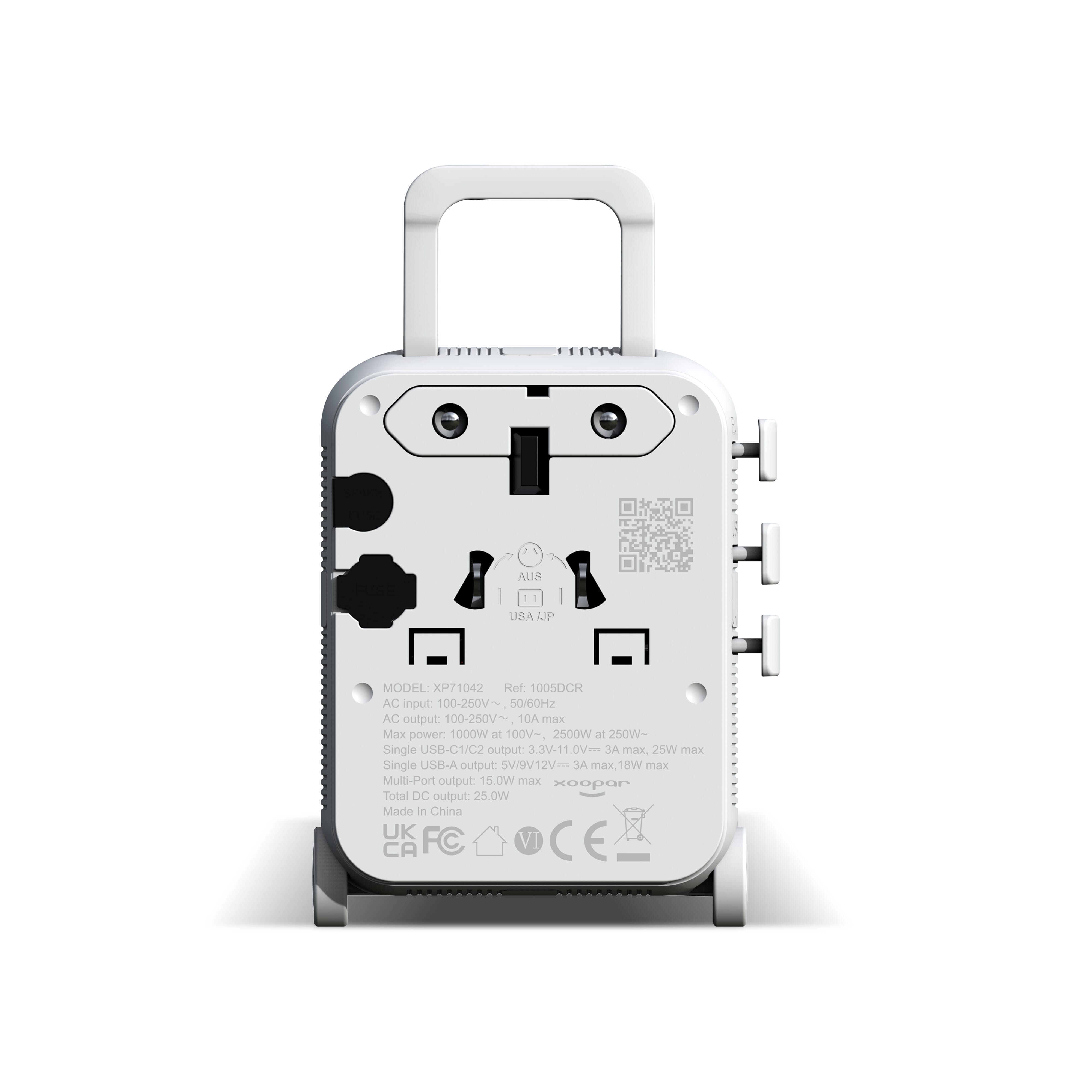 Xoopar Luggie GaN Weltreise-Adapter-Trolley