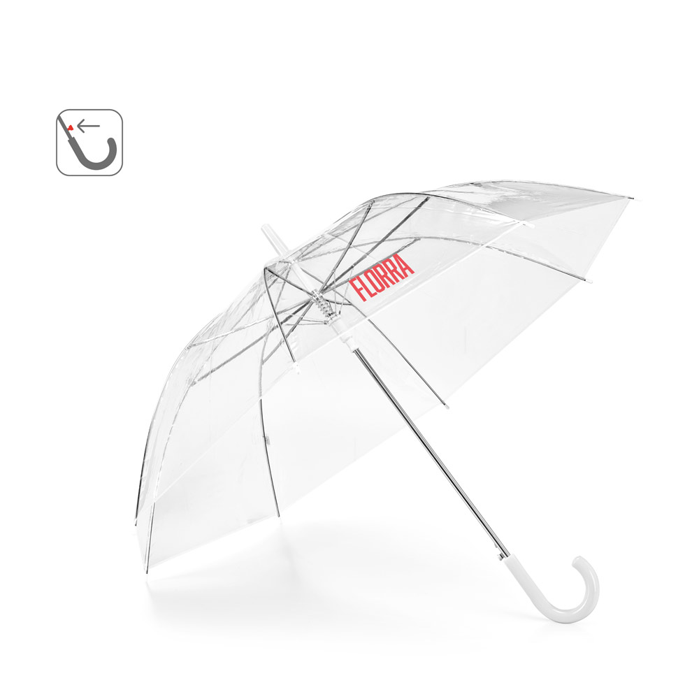 NICHOLAS Transparenter POE-Regenschirm mit automatischer Öffnung