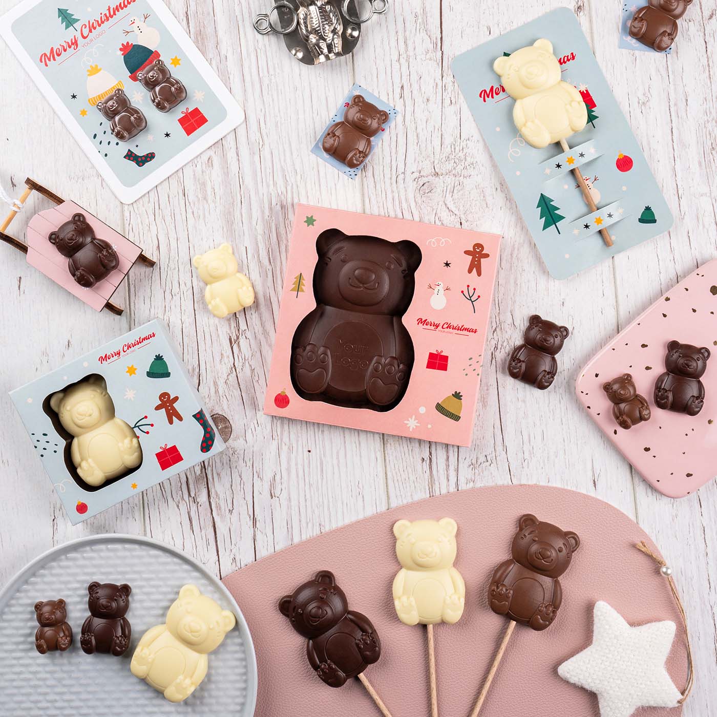 Schokoladenlutscher Teddybär 25 G