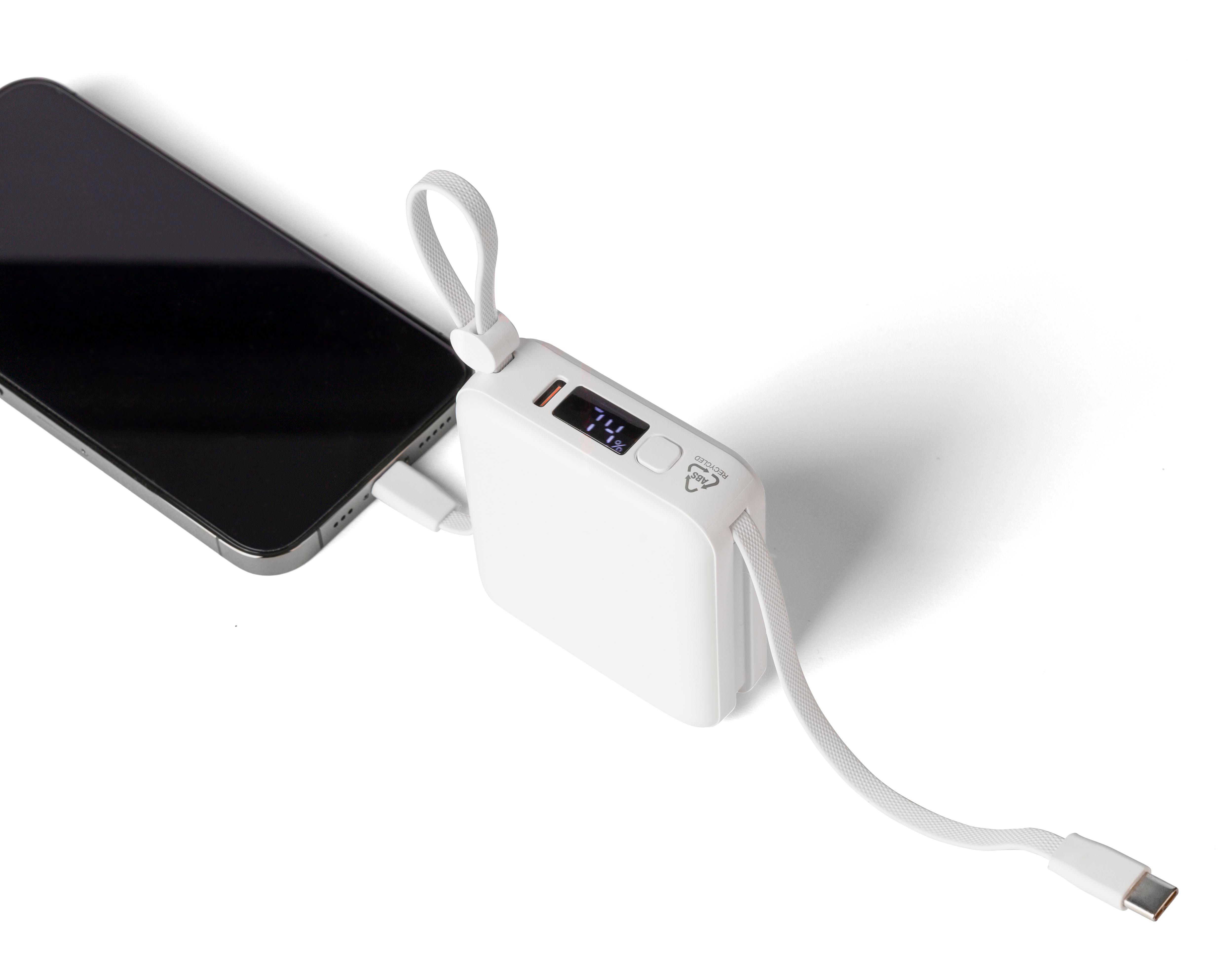 Recycelte ABS-Powerbank Jona