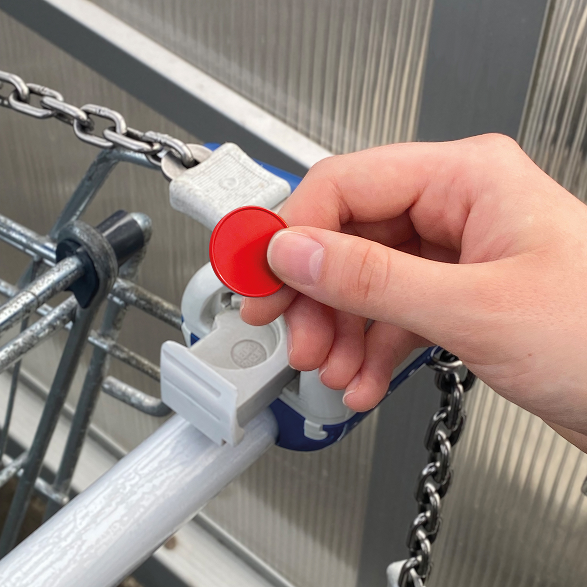 Chiphalter mit 1€-Chip "Alpha"
