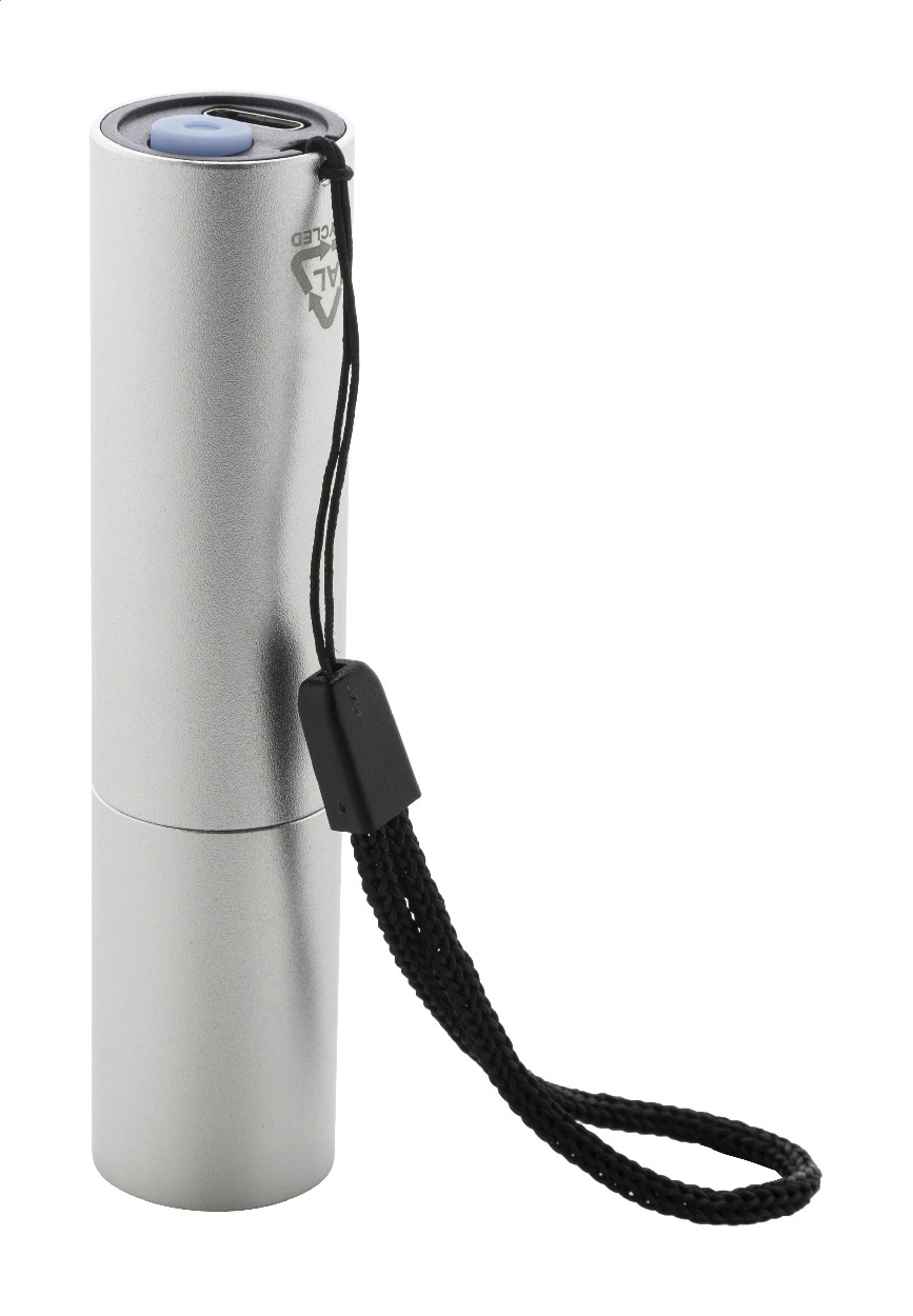 Wiederaufladbare Taschenlampe aus recyceltem Aluminium Chargelight Tone