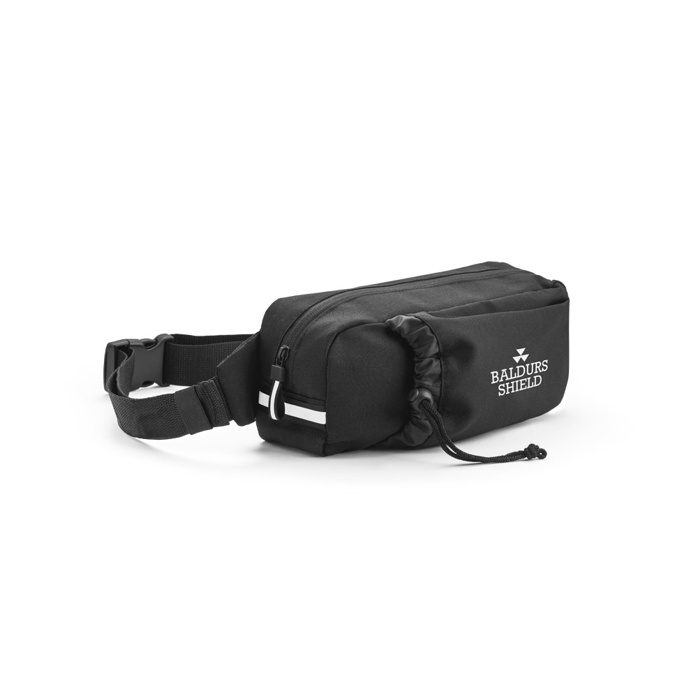 DELFOS POUCH Gürteltasche aus 300D recyceltem Polyester und 600D recyceltem Polyester mit reflektierenden Elementen