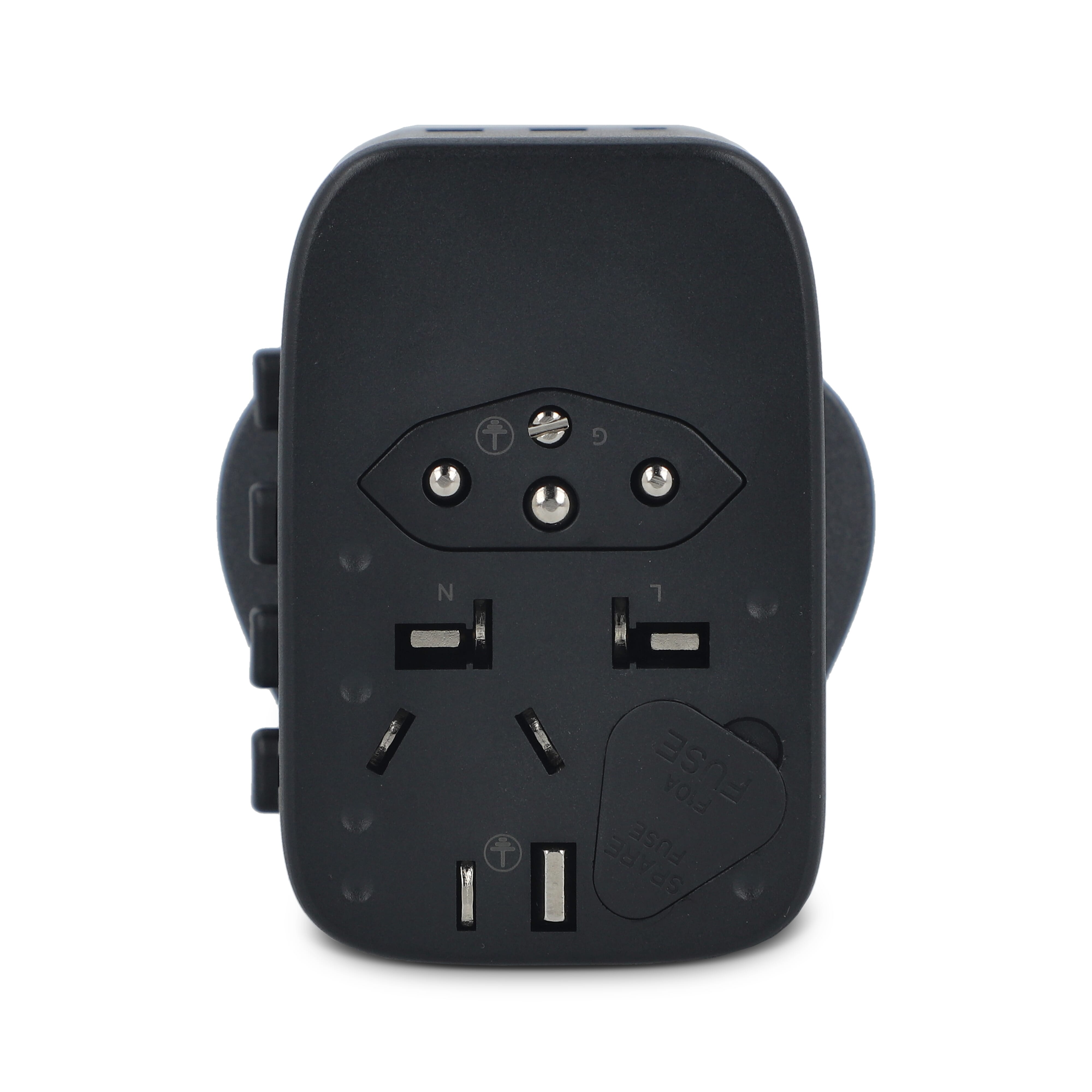 PowerPro Reiseadapter aus recyceltem Kunststoff
