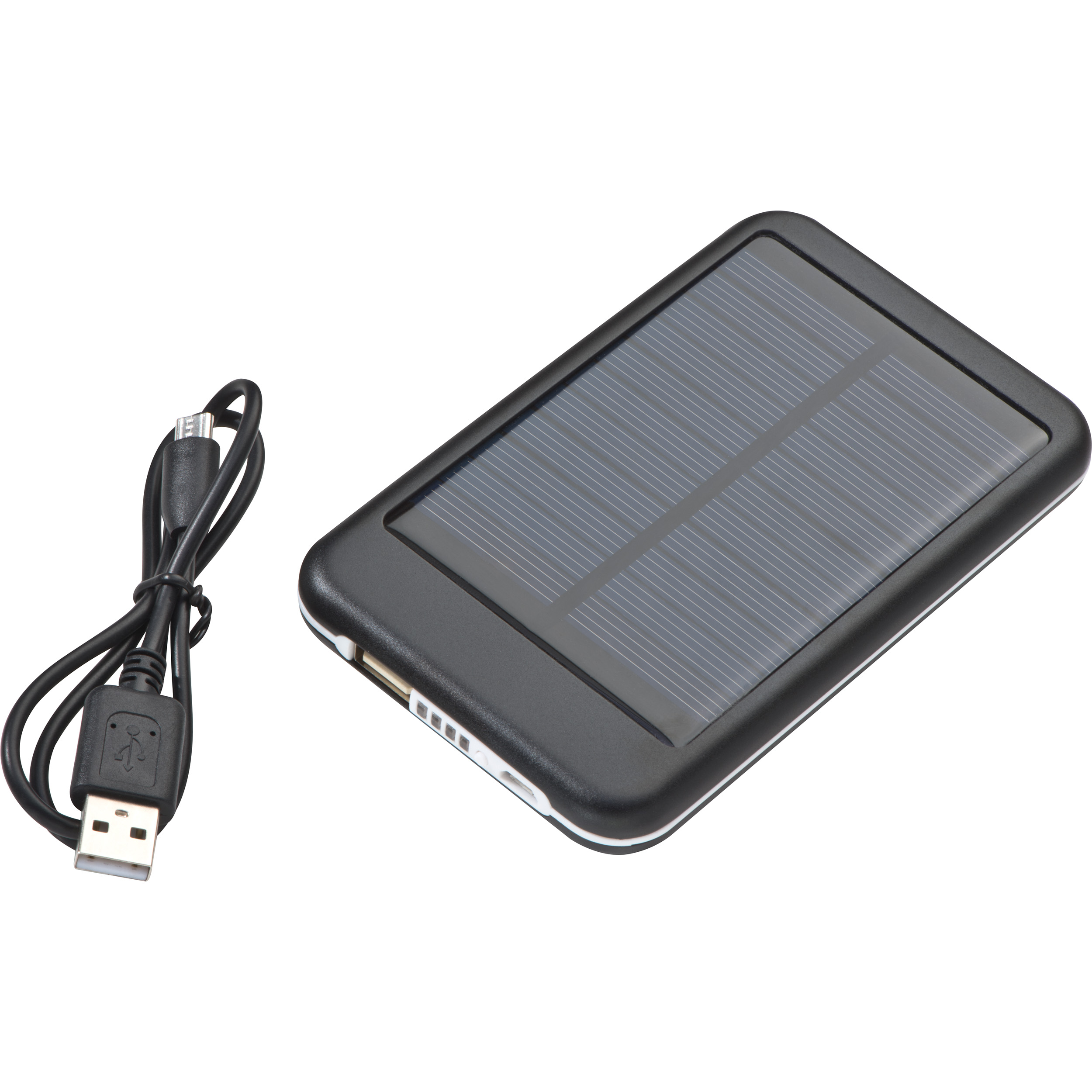 Solar Powerbank aus Metall mit 4.000 mAh Solar Powerbank aus Metall mit 4.000 mAh