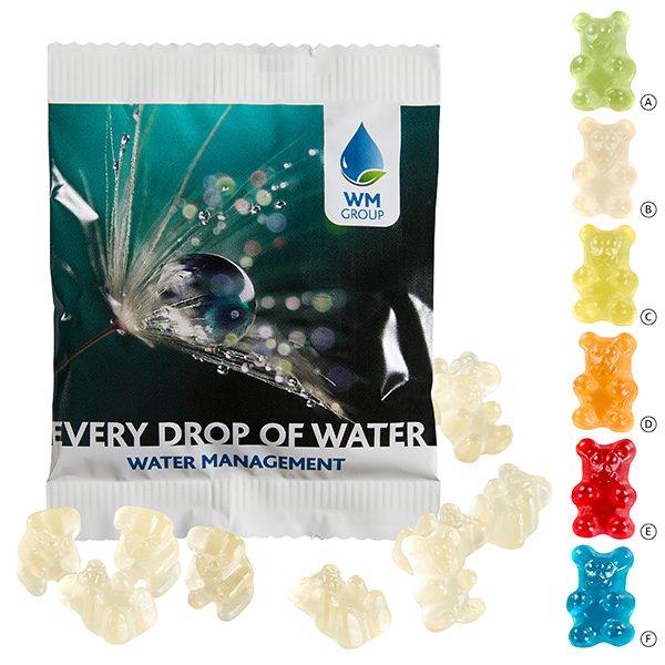 Unifarbene Premium-Bärchen, 20 g im kompostierbaren Tütchen Unifarbene Premium-Bärchen, 20 g im kompostierbaren Tütchen