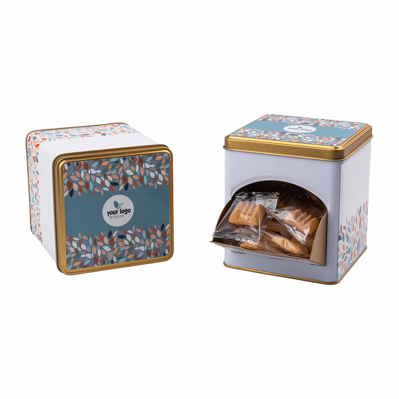 Werbekuchen Display Dose