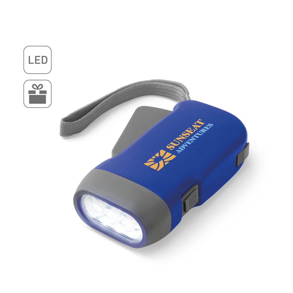 EDDIE Dynamo Taschenlampe mit 3-LEDs