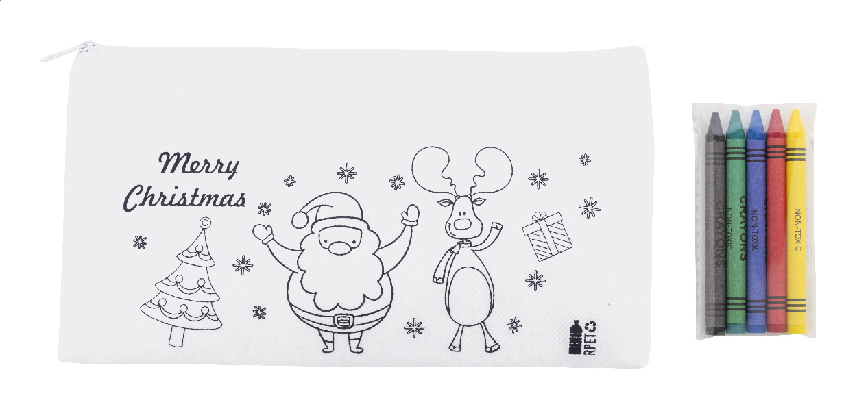 Weihnachts-Stifteetui zum Ausmalen Julfar Draw