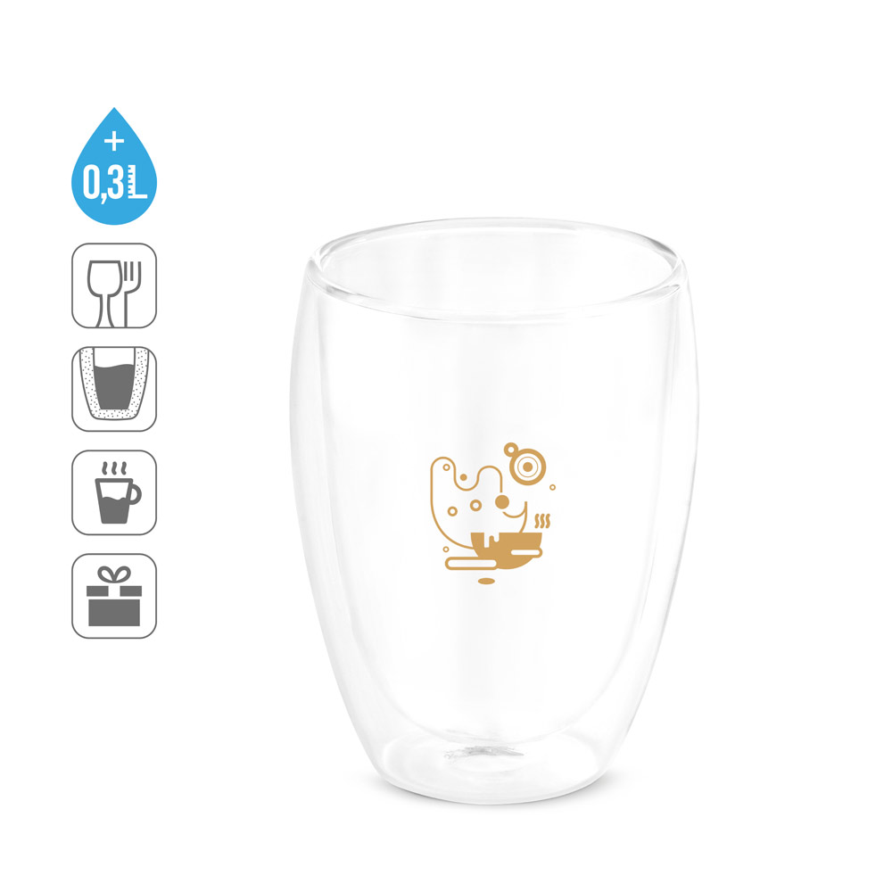 MACHIATO DUO Set aus 2 Borosilikatglas bechern