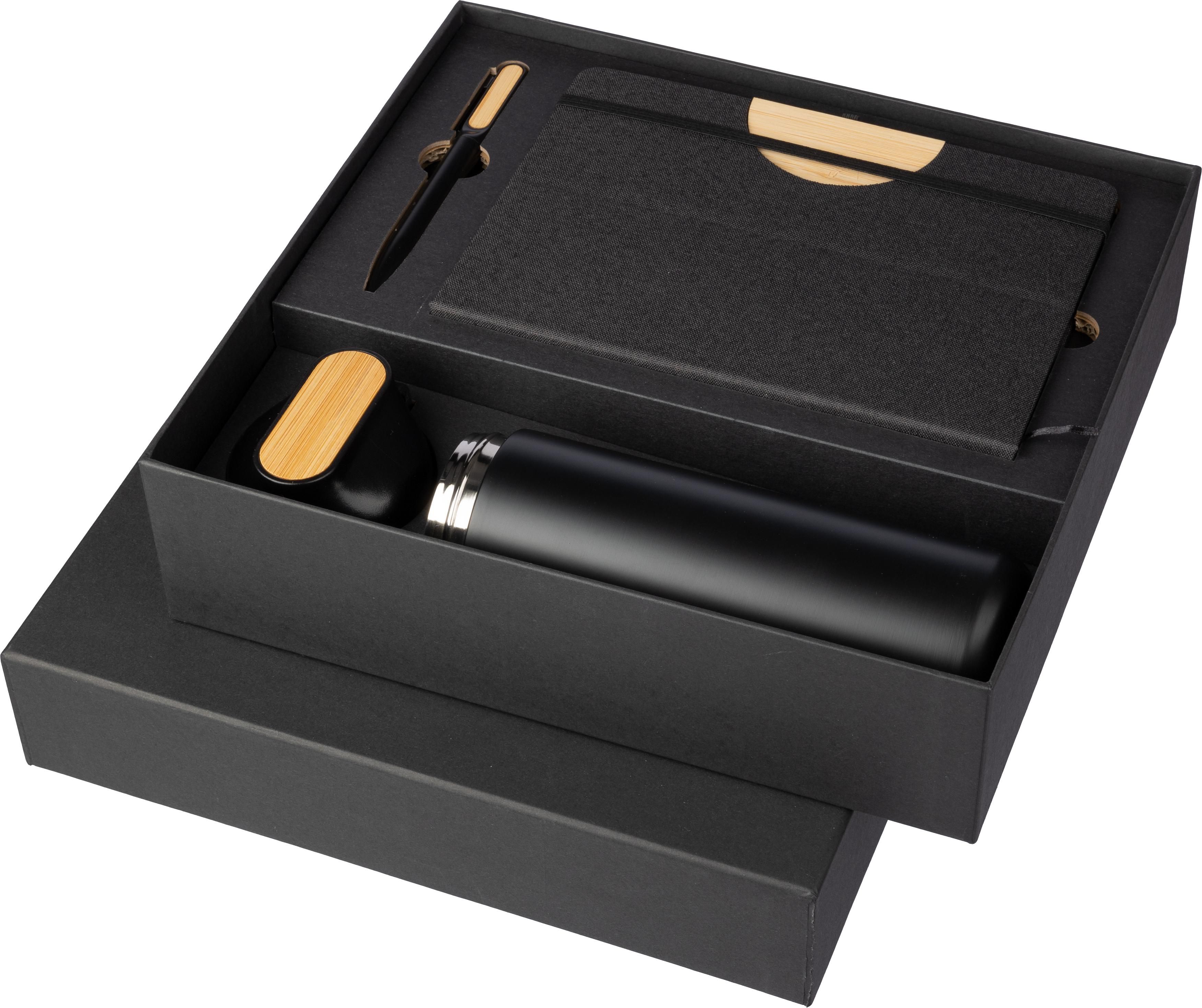 Schwarze Karton-Geschenkbox Kurt Original