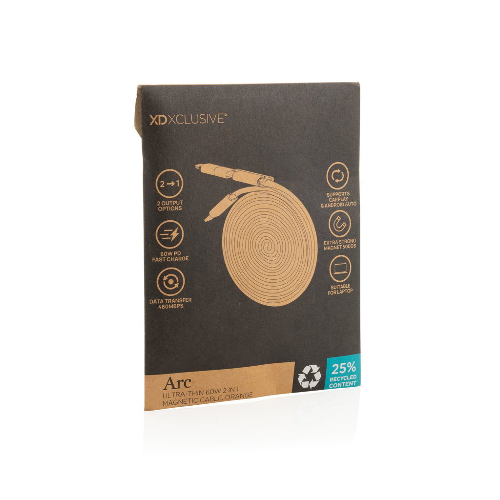 Arc ultradünnes 60W 2-in-1 Magnetkabel