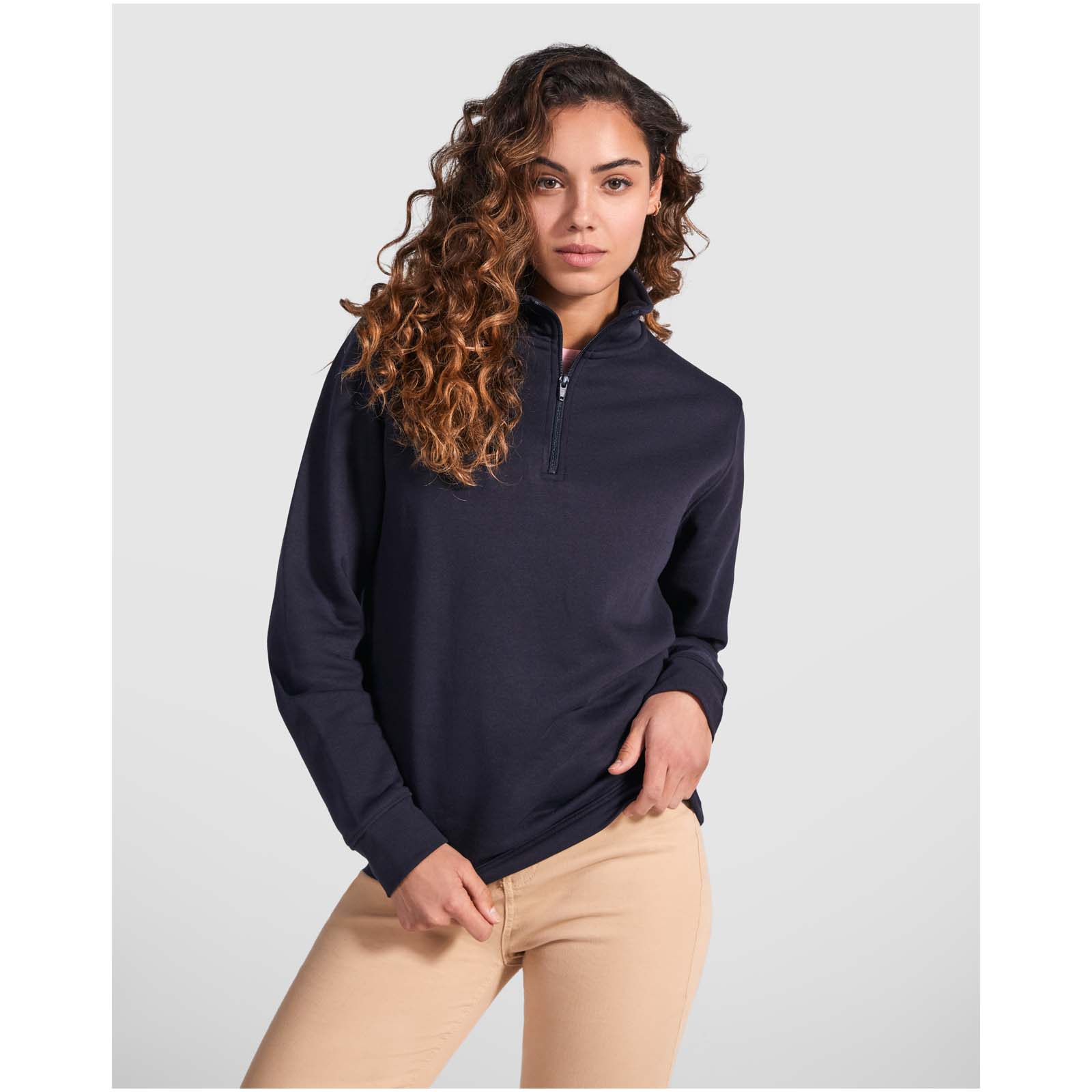 Aneto Pullover mit Viertelreißverschluss