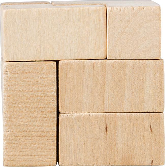 Würfelpuzzle aus Holz Amber