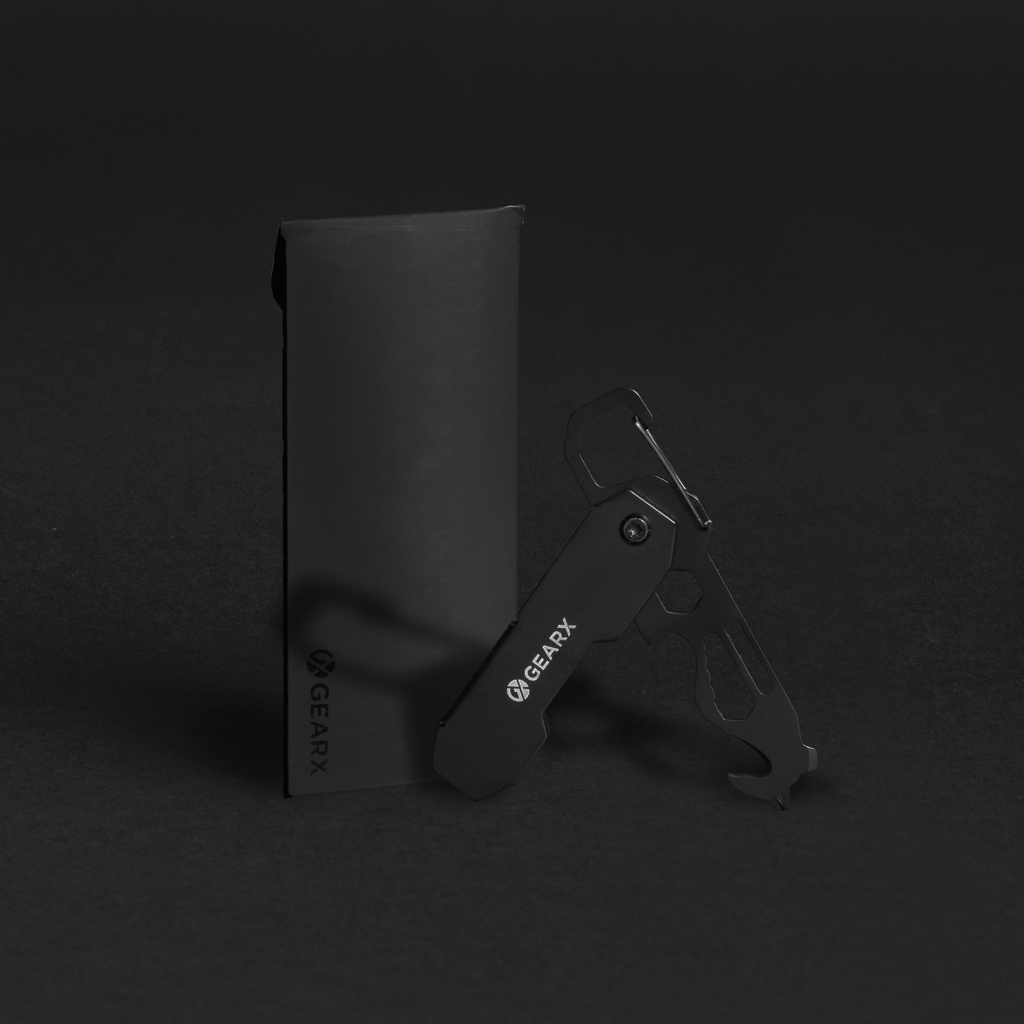 Gear X faltbares EDC-Werkzeug mit Karabinerhaken