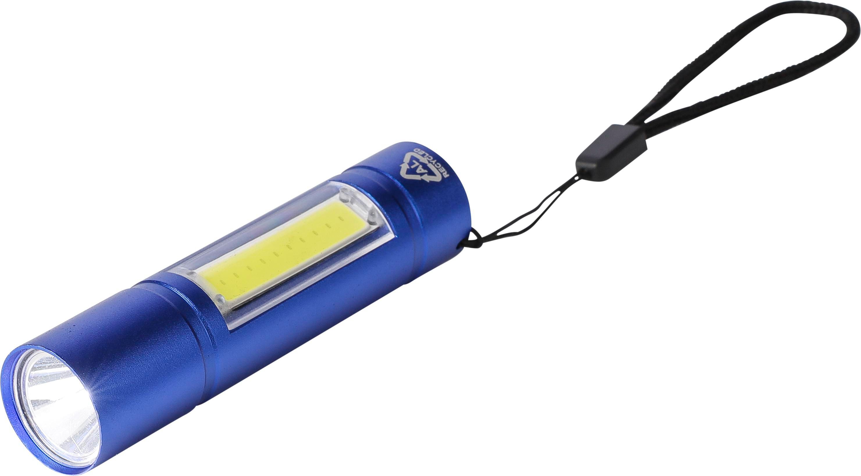 Taschenlampe aus recyceltem Aluminium COB Sami