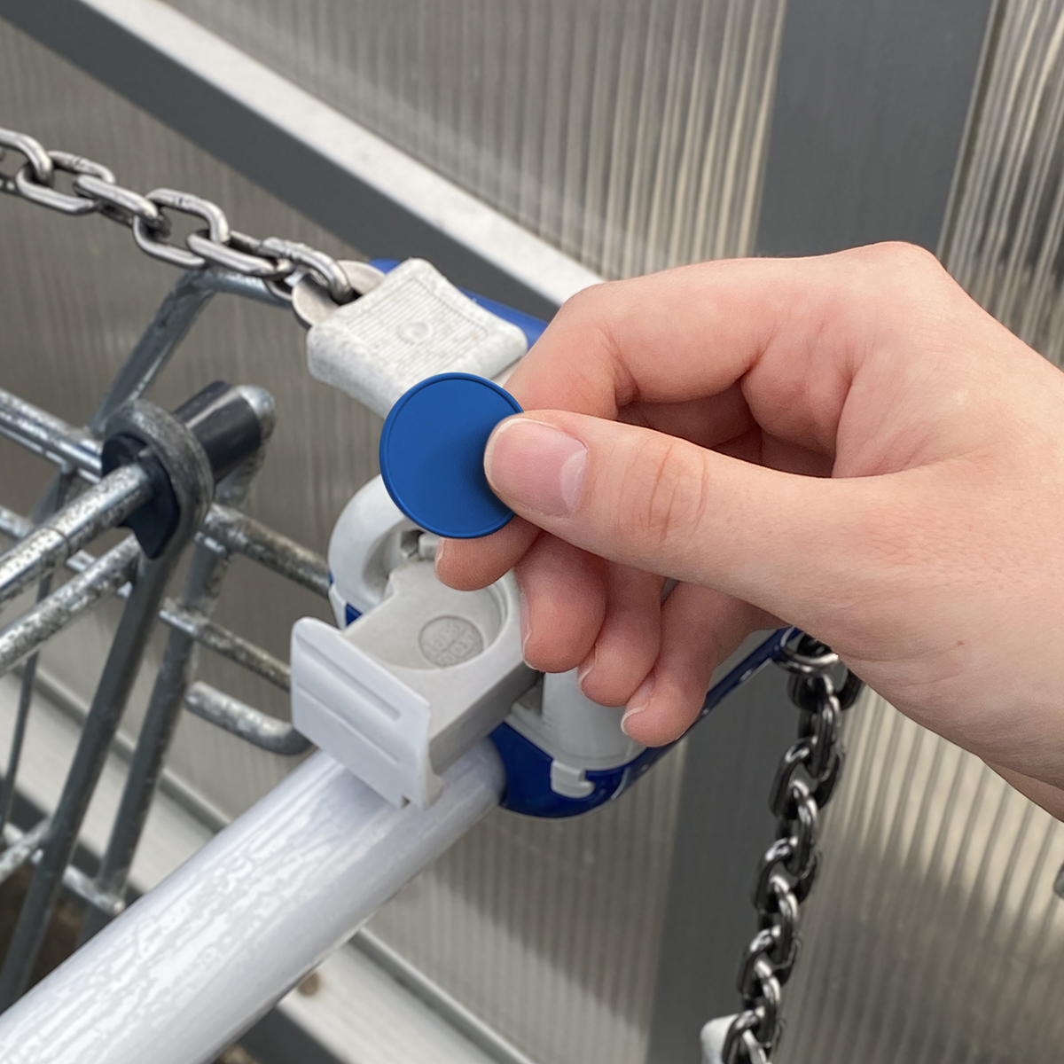 Chiphalter mit 1€-Chip "Alpha"