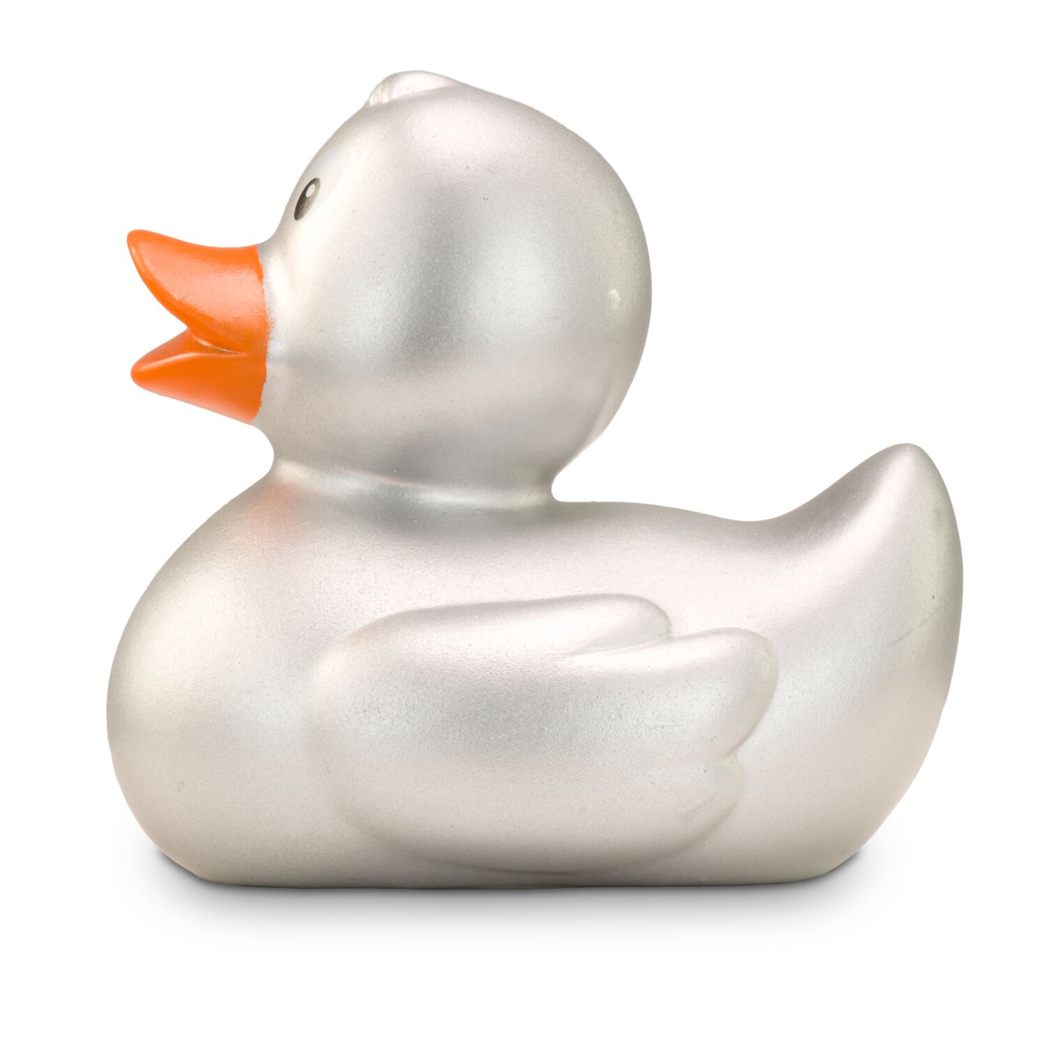Werbeente Sylvie Silber, ca. 8 cm