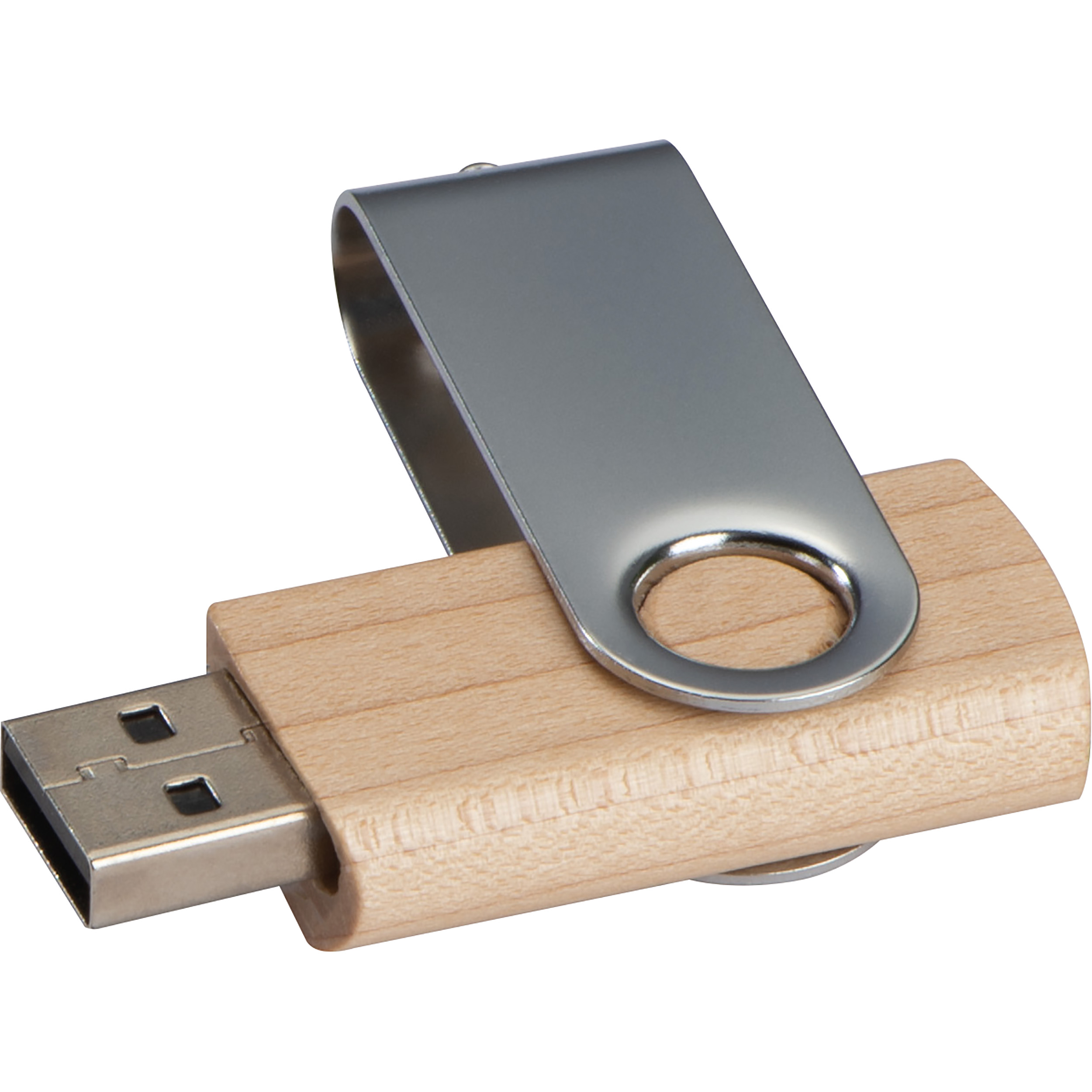 USB Stick Twist aus hellem Holz 8GB USB Stick Twist aus hellem Holz 8GB