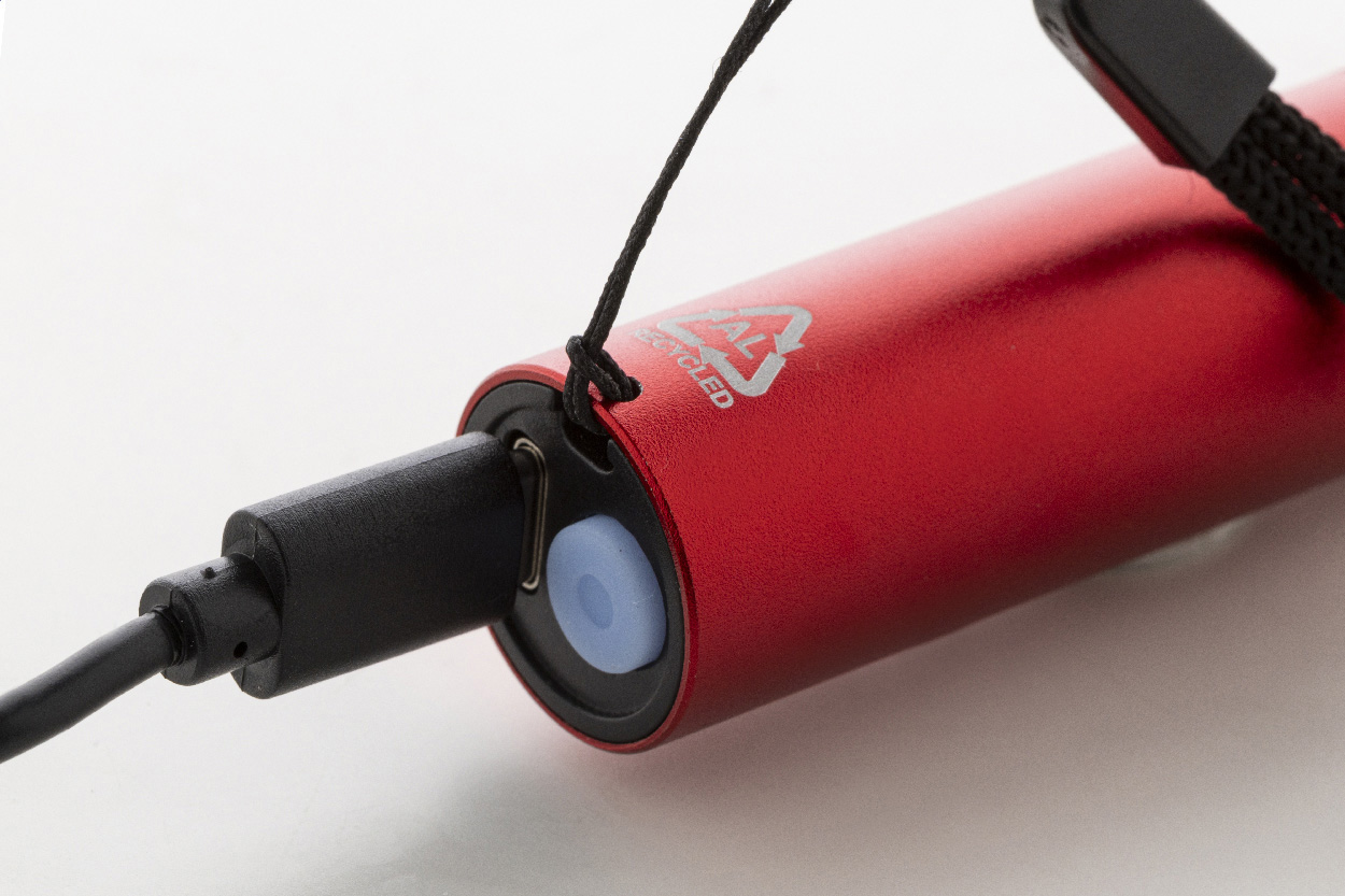 Wiederaufladbare Taschenlampe aus recyceltem Aluminium Chargelight Tone