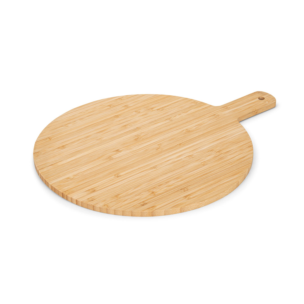 CHEESANO Rundes Servierbrett aus Bambus
