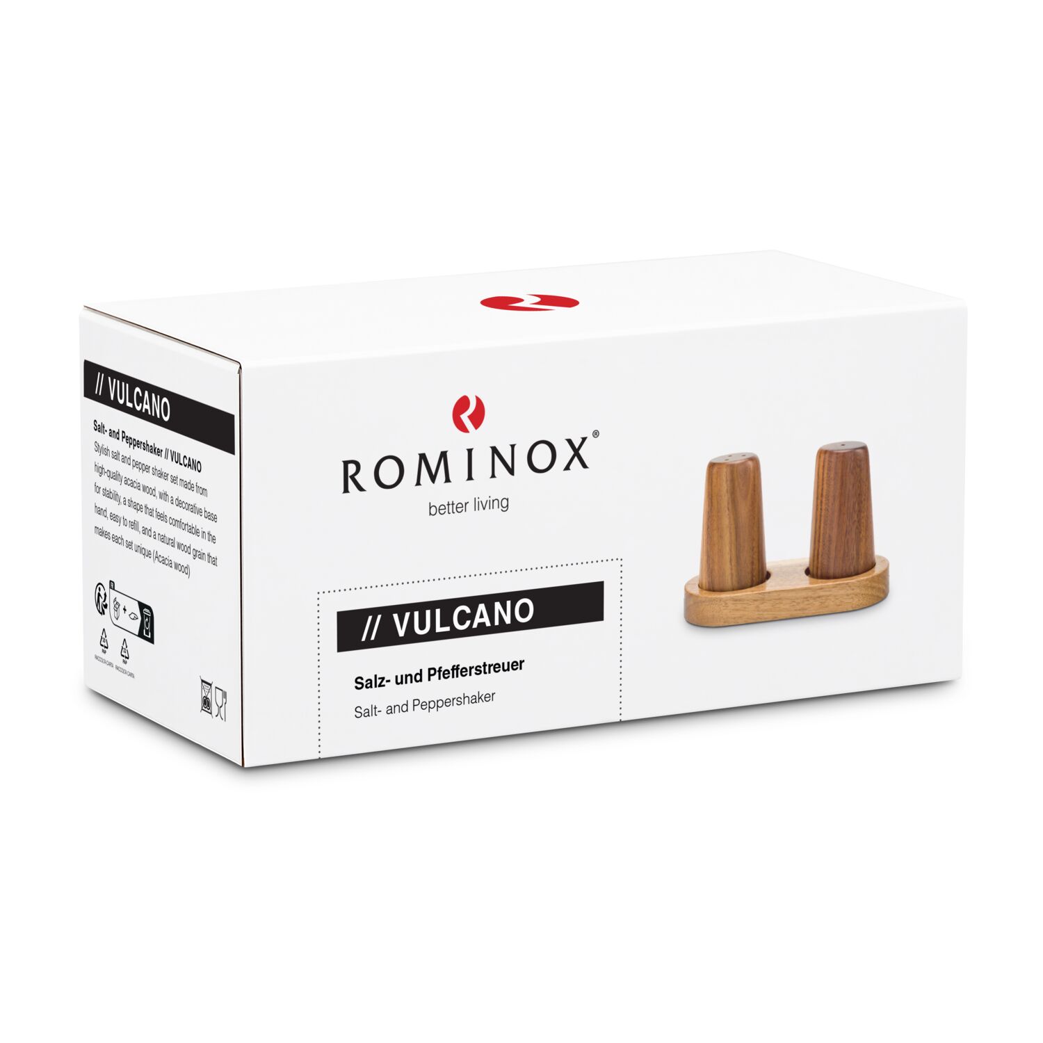 ROMINOX® Salz- und Pfefferstreuer // Vulcano