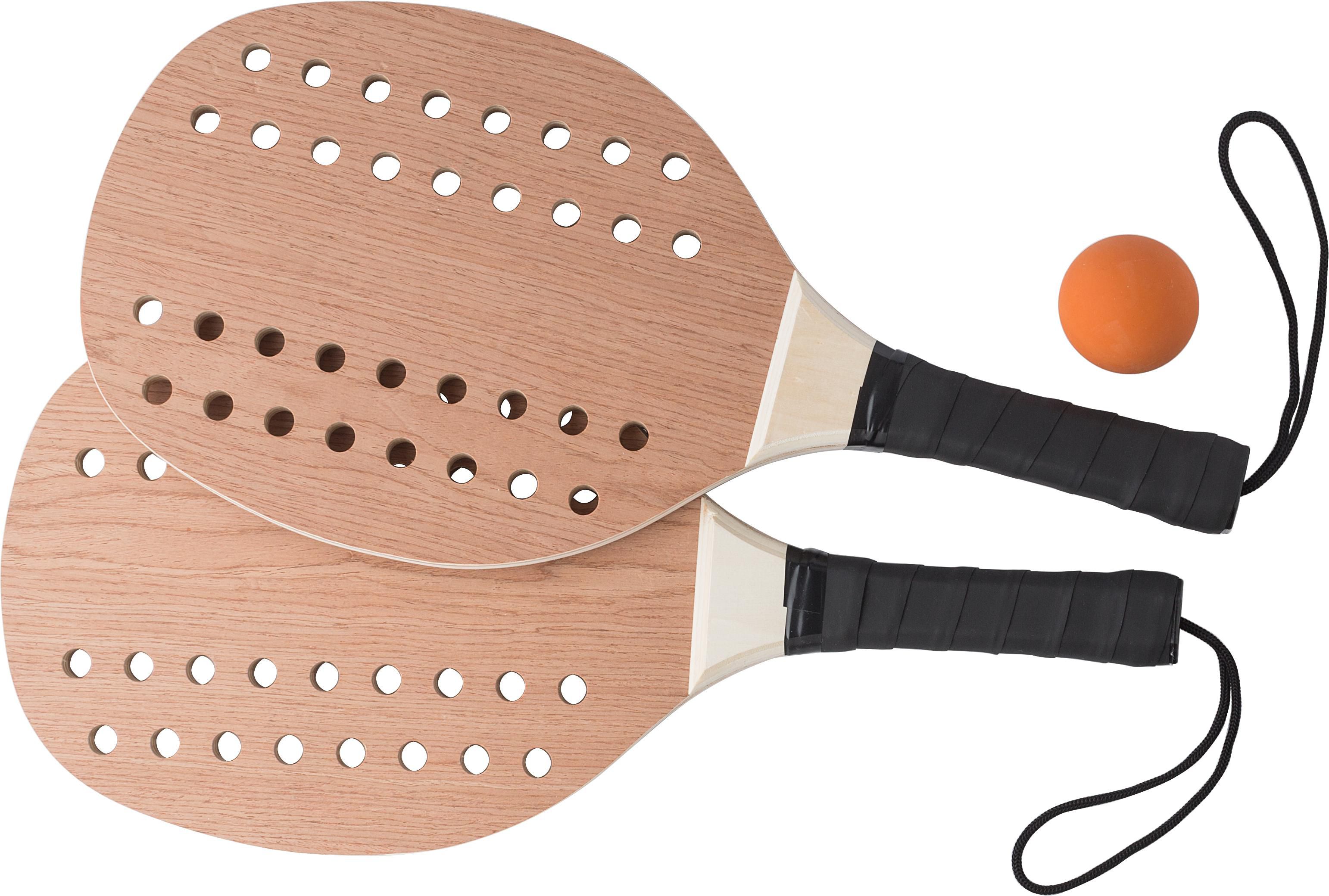 Tennisset aus Rosenholz Sergio