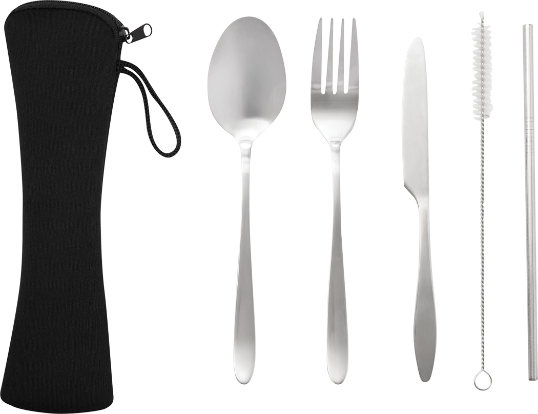 Edelstahl-Besteckset STELLOKIT, 5-teilig