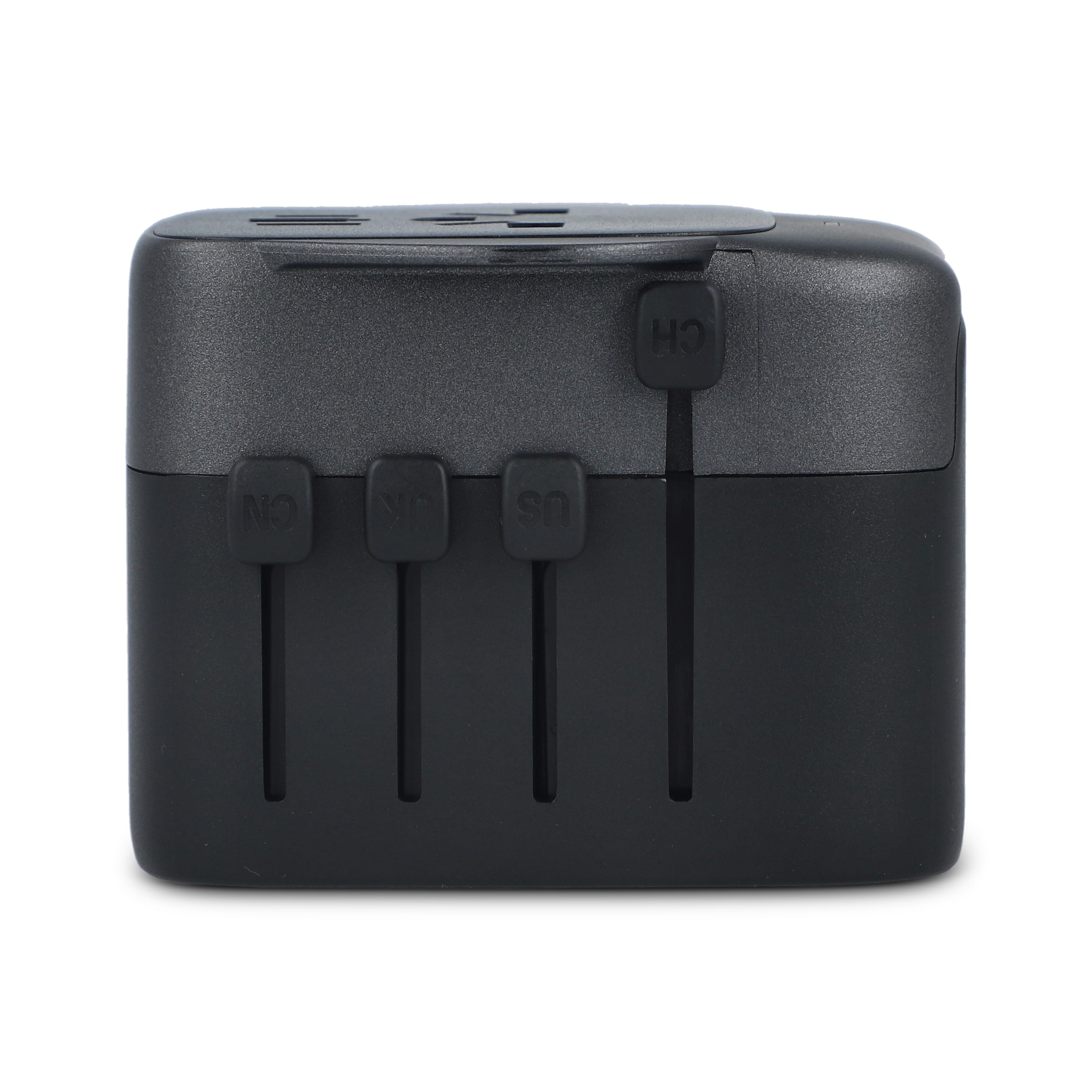 PowerPro Reiseadapter aus recyceltem Kunststoff