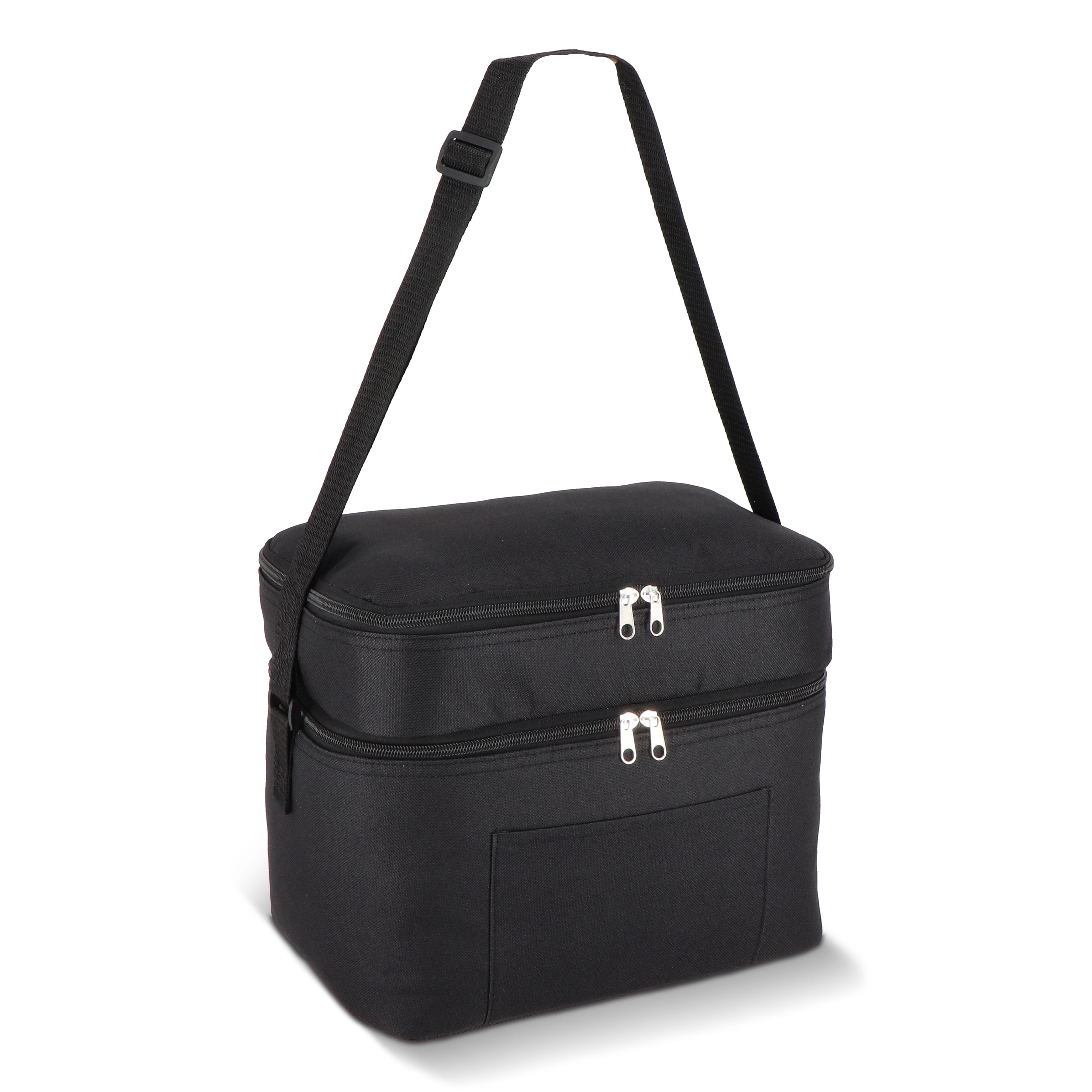 R-PET 600D Doppelfach-Kühltasche 30 x 20 x 25cm 12L