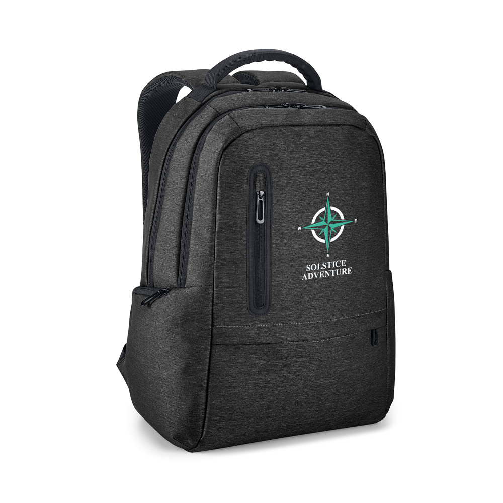 RE-BOSTON Wasserabweisender 2Tone-Laptop-Rucksack aus recyceltem Nylon mit 210D-Fach
