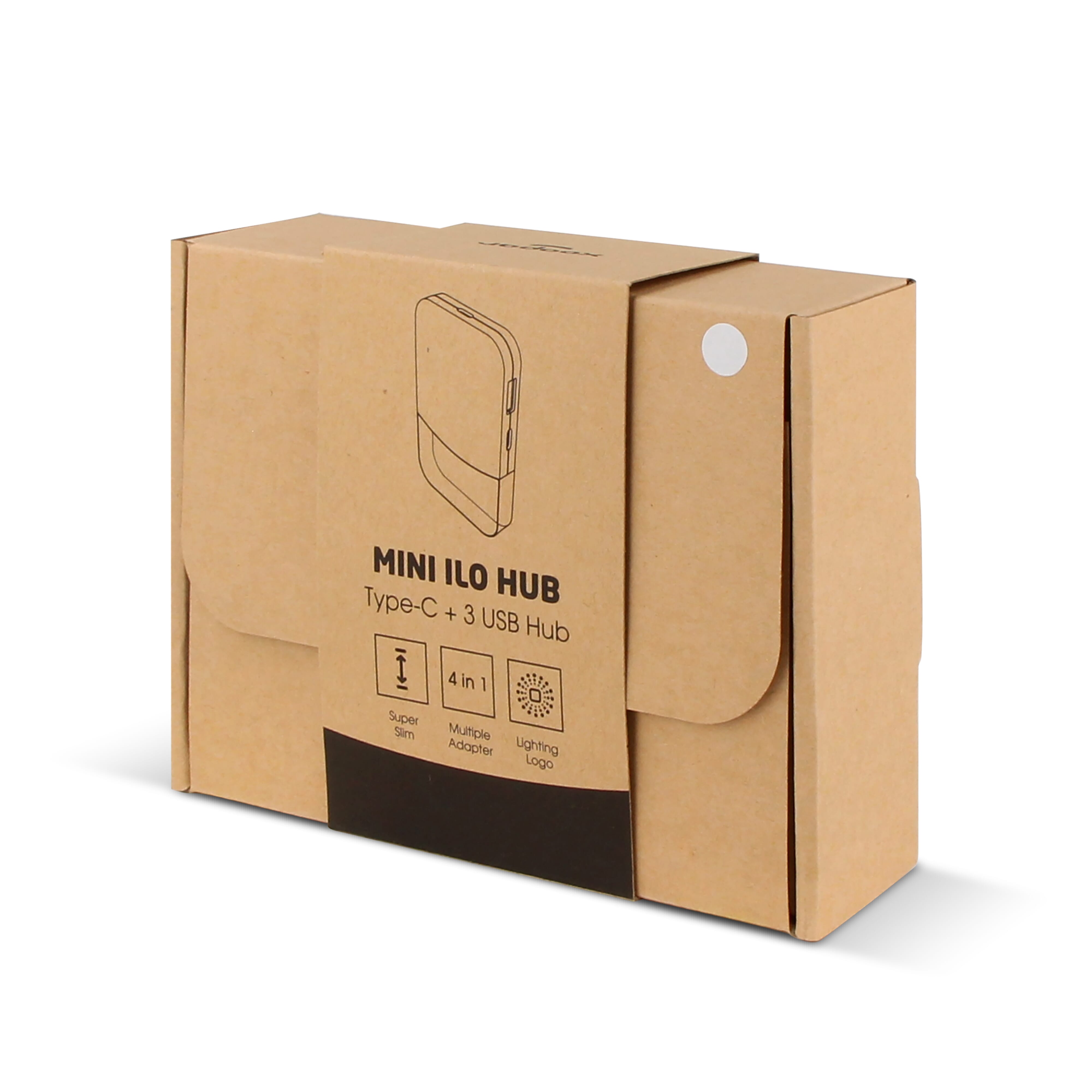 Xoopar iLo Mini Hub– 4 in 1 Adapter – USB 2.0 Data Transfer - Splitter