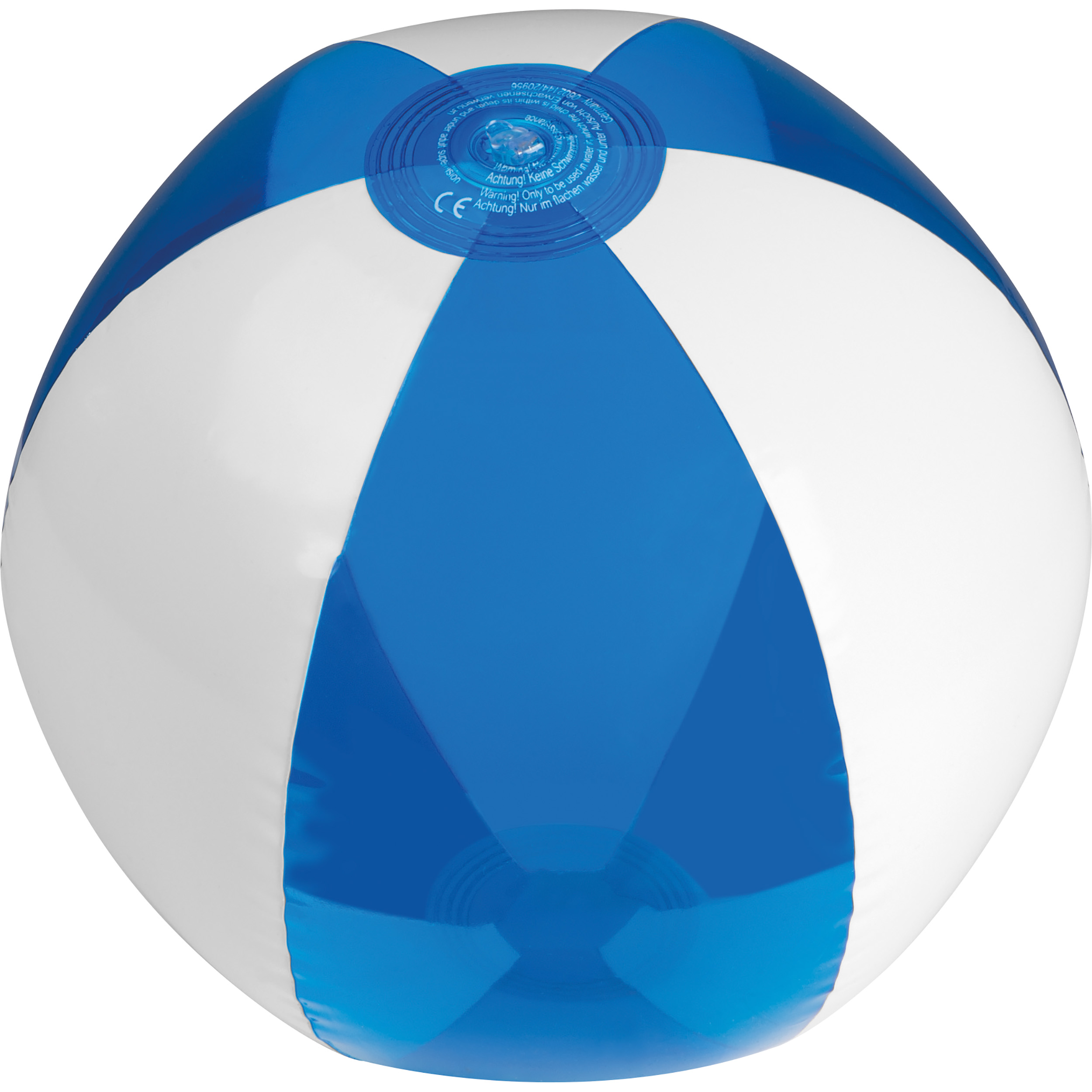 Strandball bicolour farbig / transparent Strandball bicolour farbig / transparent