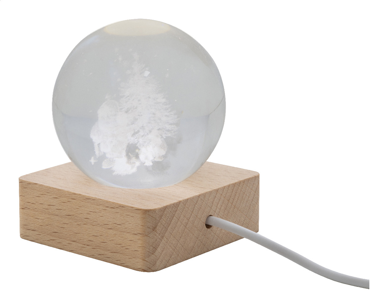 Leuchtkugel mit Weihnachtsmotiv Borealis