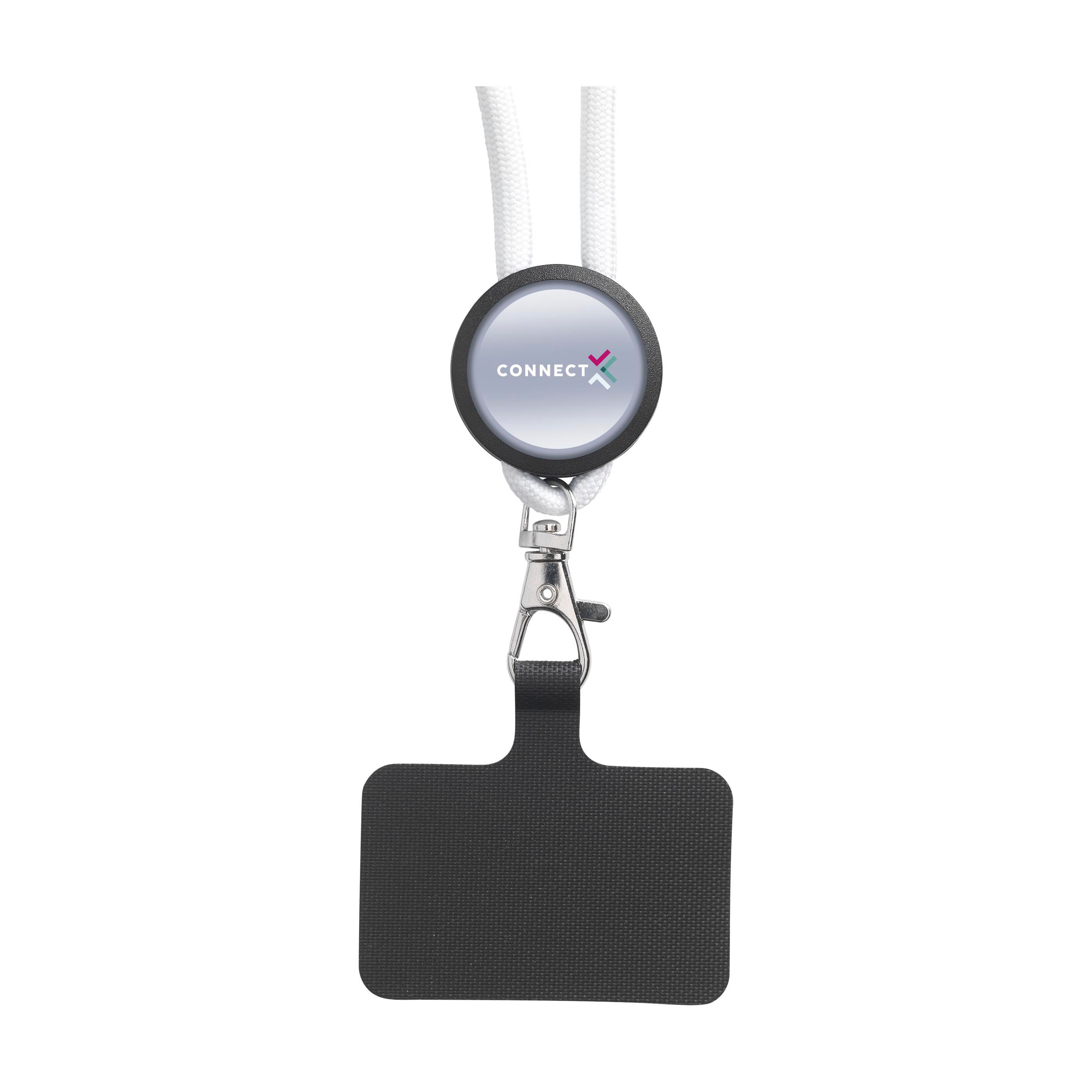 Lace Lanyard GRS RPET 0,5 cm Handy-Schlüsselband